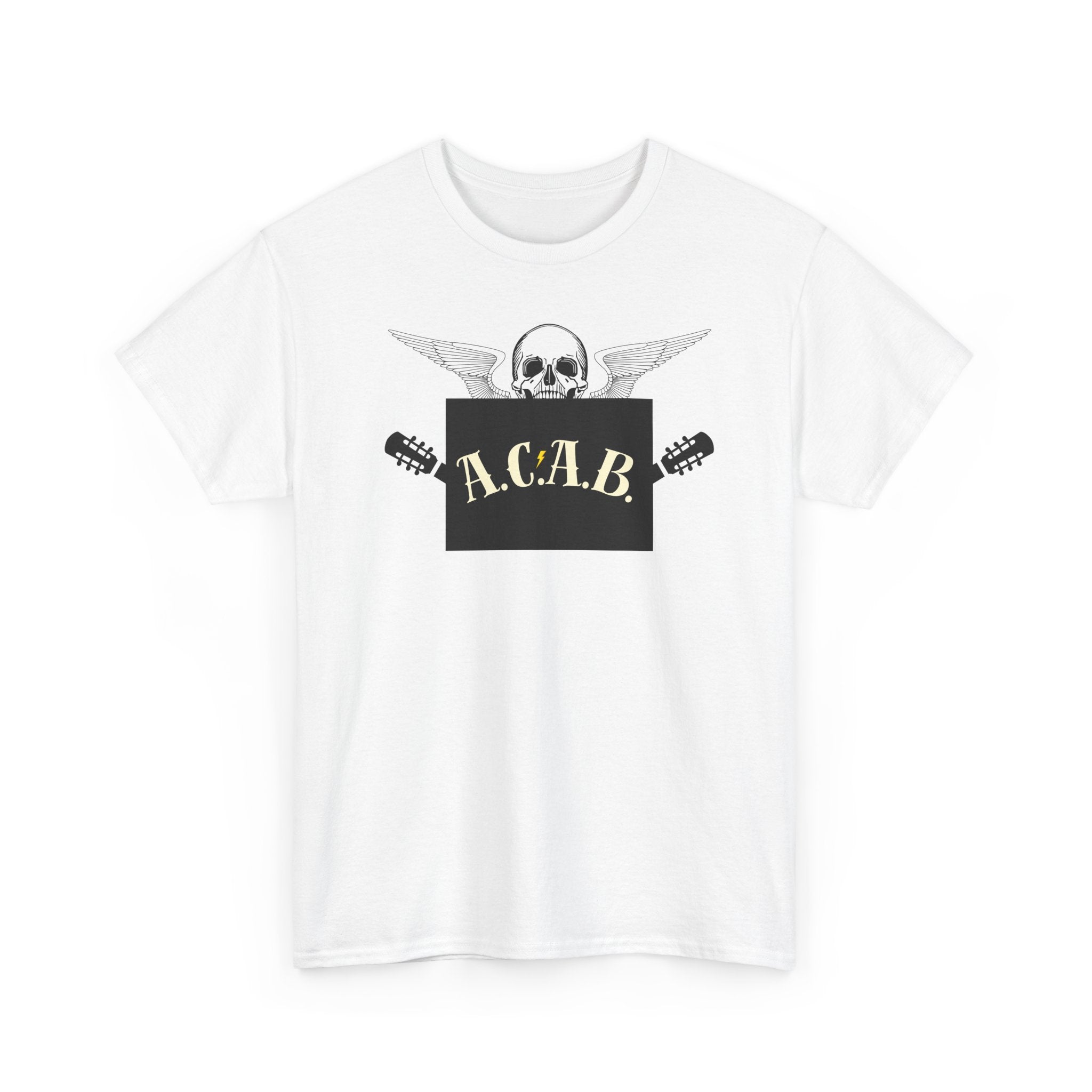 ACAB Skull Punk Protest Graphic Unisex Cotton T-Shirt