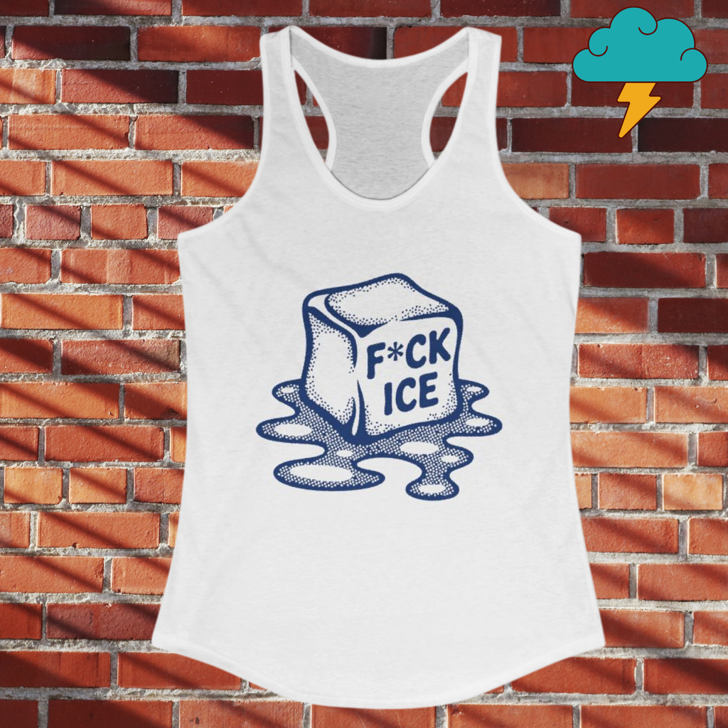 Abolish ICE Political Protest Tee Equality Graphic Women's Ideal Racerback Tank