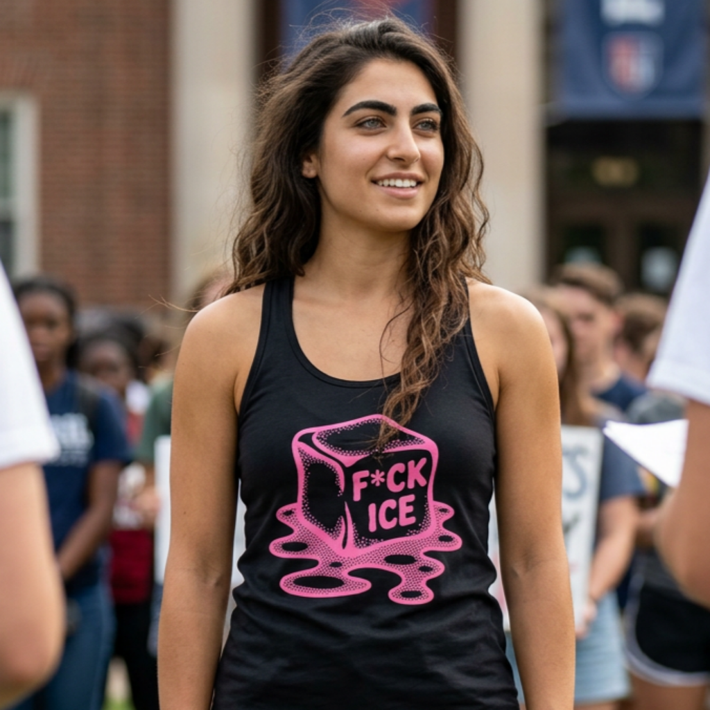 Abolish ICE Racerback Tank — Human Rights & Equality Statement Tank Top