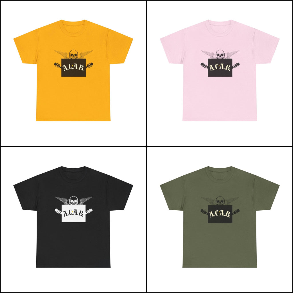 ACAB Skull Punk Protest Graphic Unisex Cotton T-Shirt