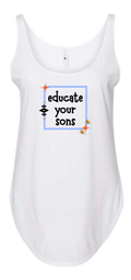 'Educate Your Sons' Feminist Statement Tank Top