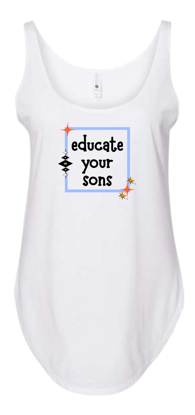 'Educate Your Sons' Feminist Statement Tank Top