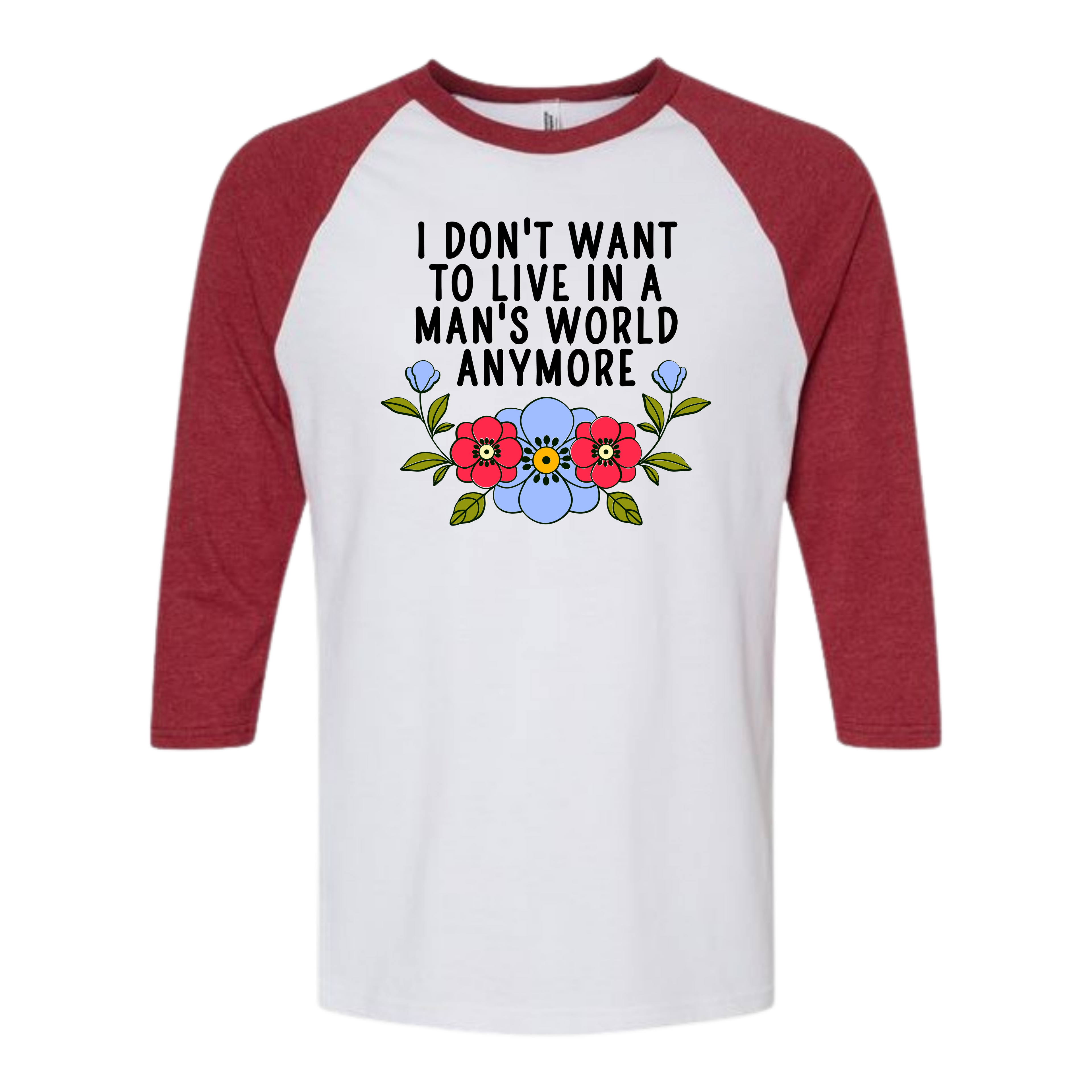 'I Don't Want To Live in a Man's World Anymore' Women's Graphic Tank Top