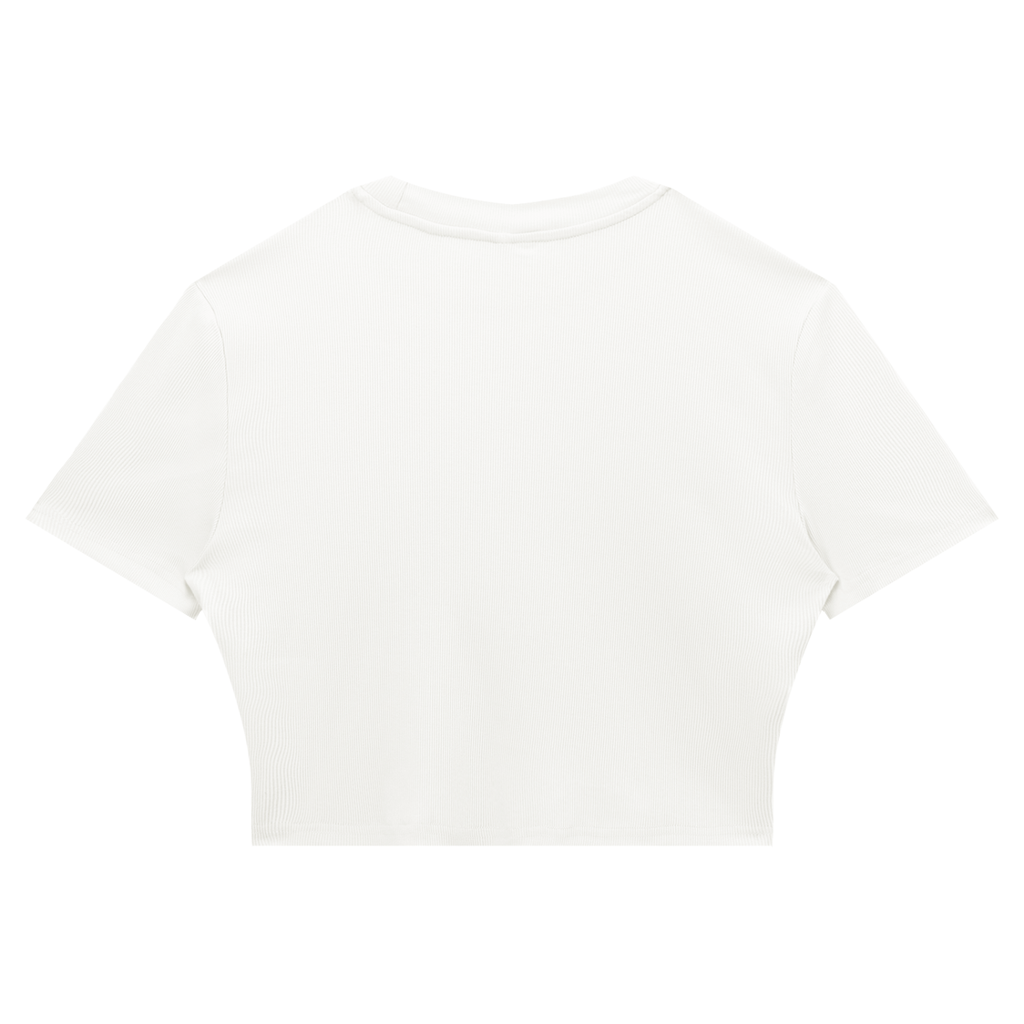 Women's Slim Ribbed Crop T-Shirt