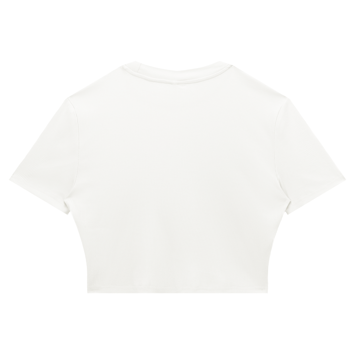Women's Slim Ribbed Crop T-Shirt