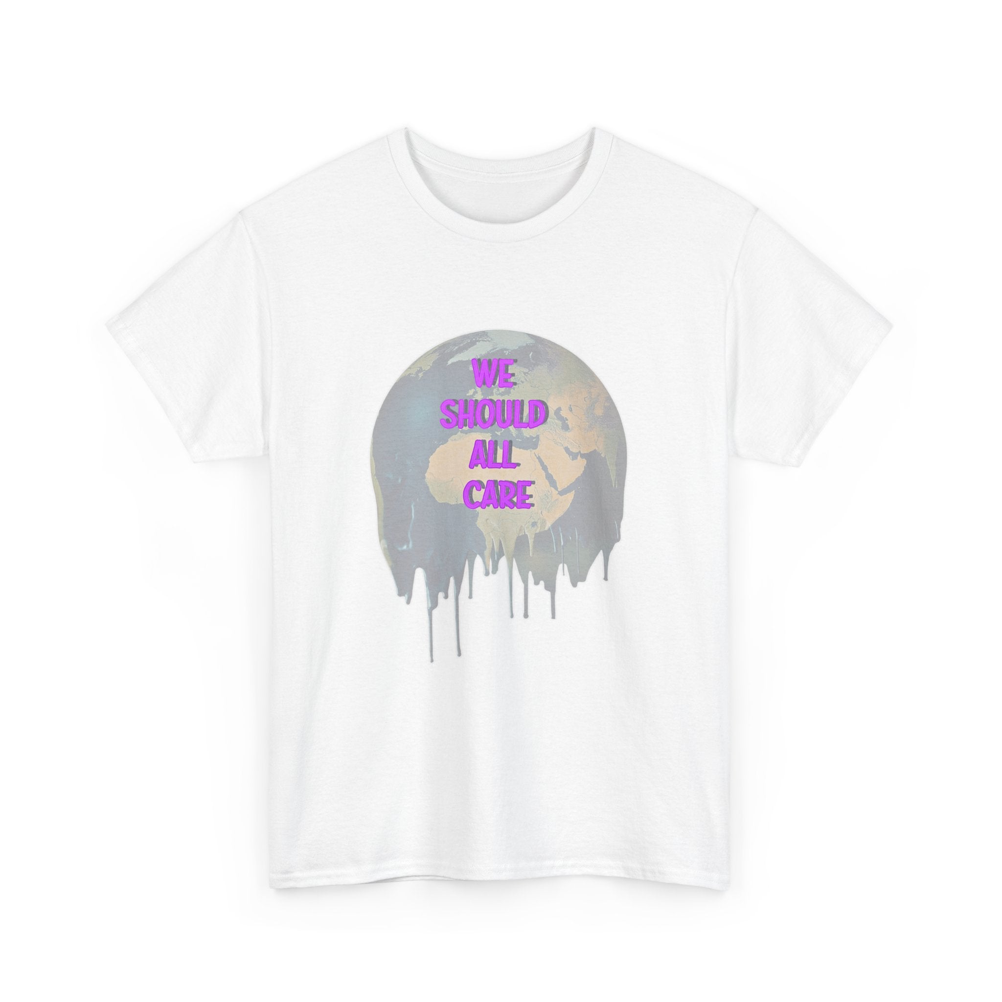 'We Should All Care' Climate Awareness Unisex Cotton T-Shirt
