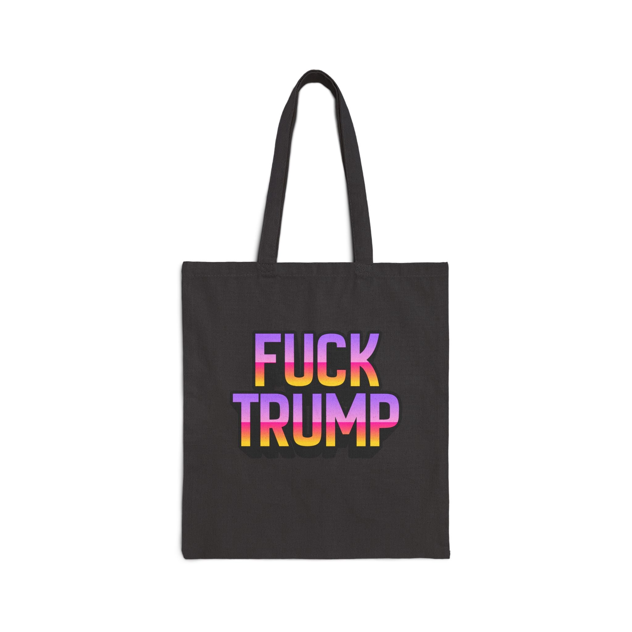 Anti TRUMP Graphic Canvas Tote Bag