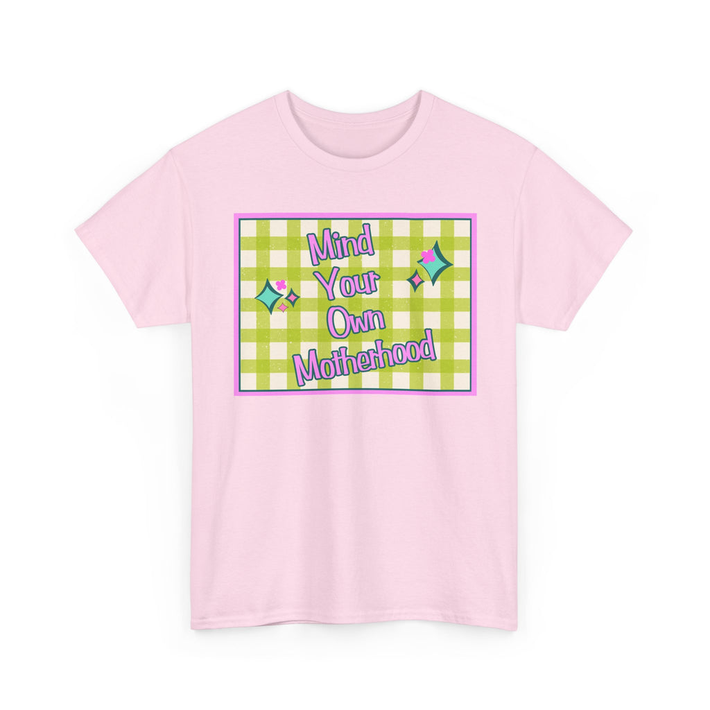 'Mind Your Own Motherhood' Feminist Retro Graphic Unisex Cotton T-Shirt