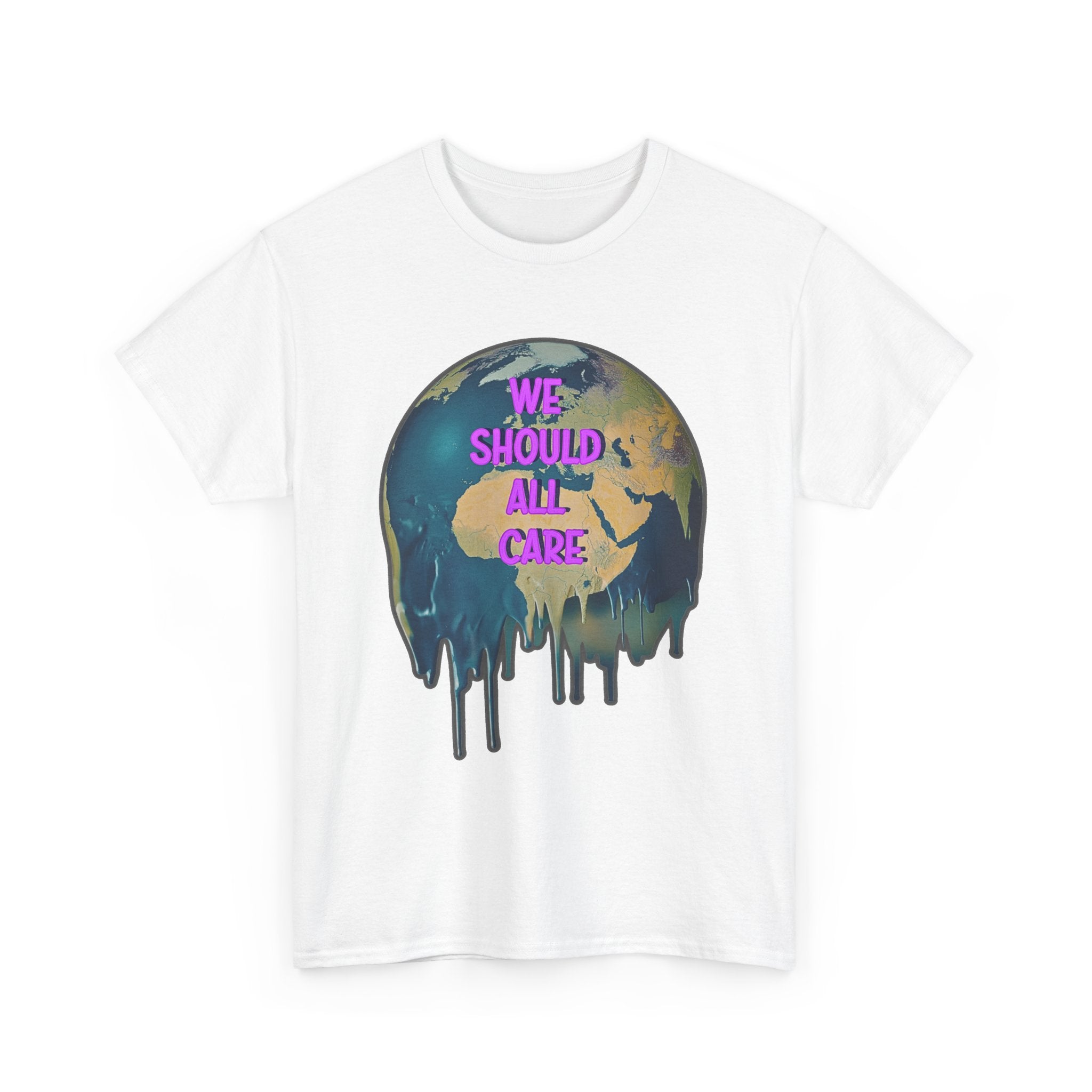'We Should All Care' Climate Awareness Unisex Cotton T-Shirt