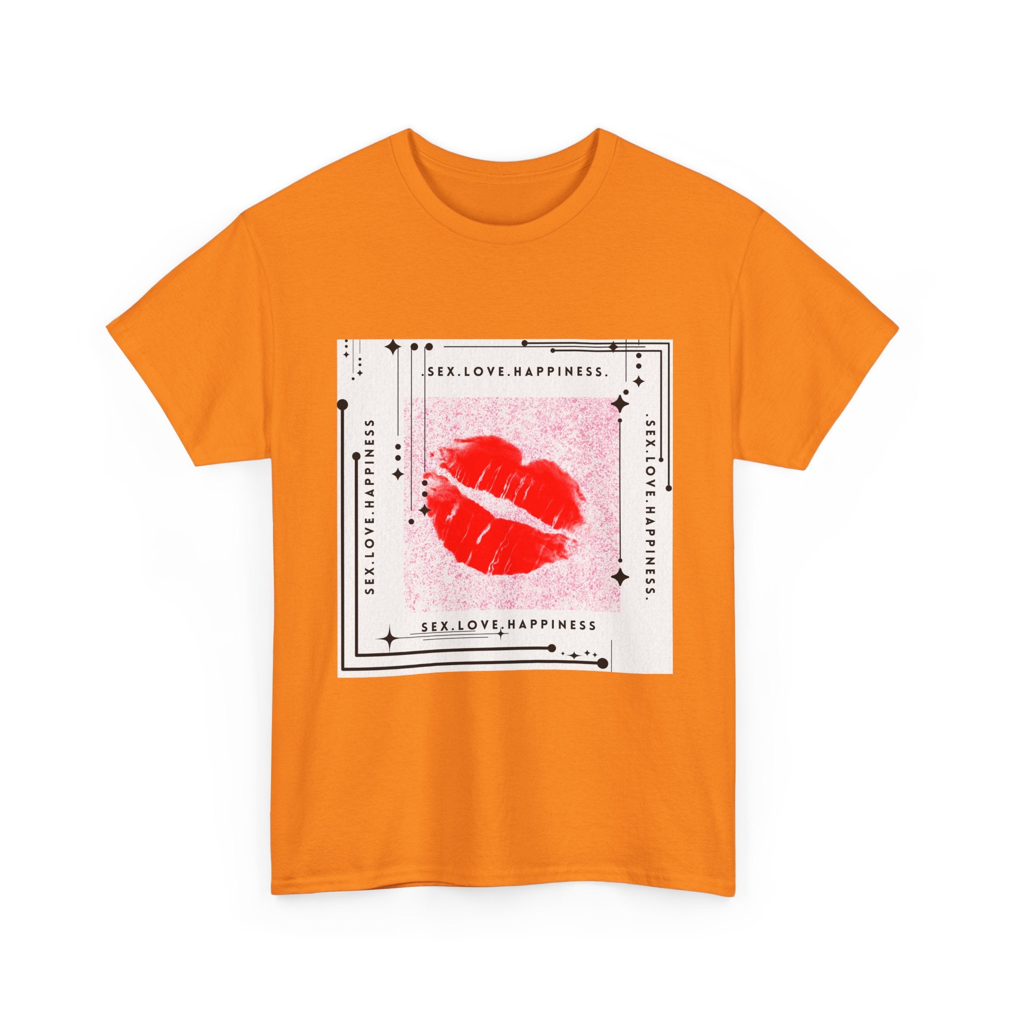 Kiss Lips Graphic Tee — Flirty Trendy Lip Print T-Shirt.
