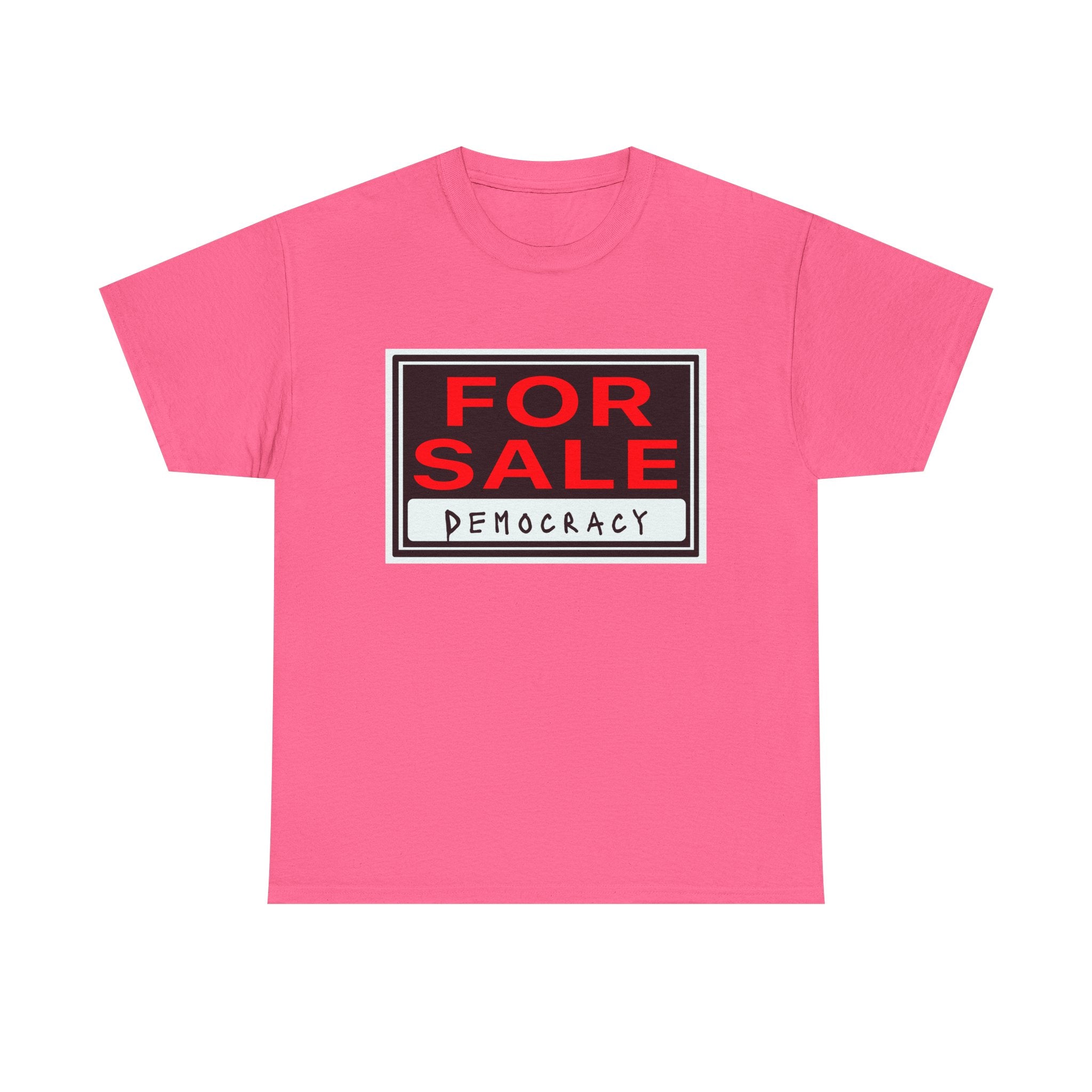 Democracy For Sale Graphic Tee — Funny Political Statement T-Shirt