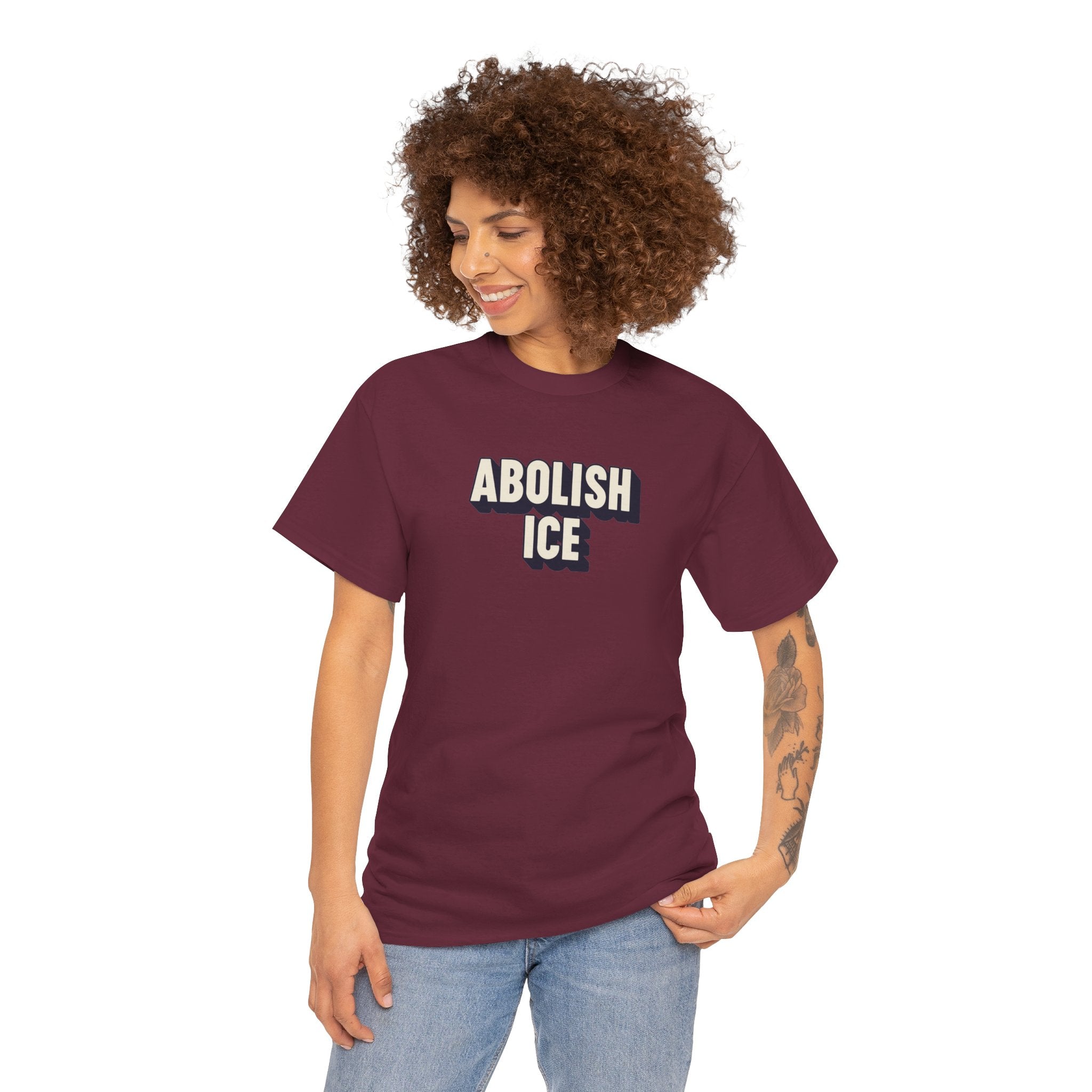 ABOLISH ICE Unisex Heavy Cotton T-shirt