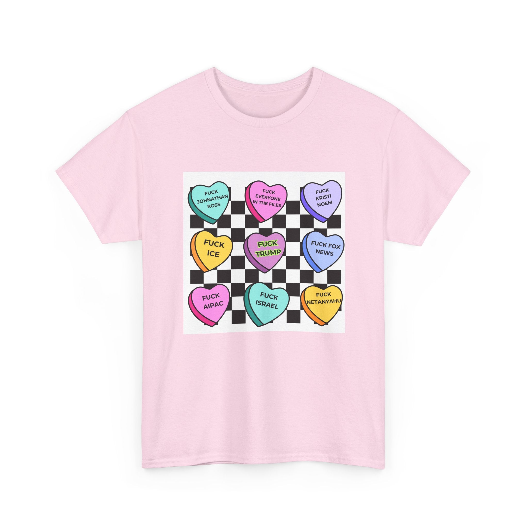 Political Conversation Hearts T-Shirt Social Justice Candy Heart Tee