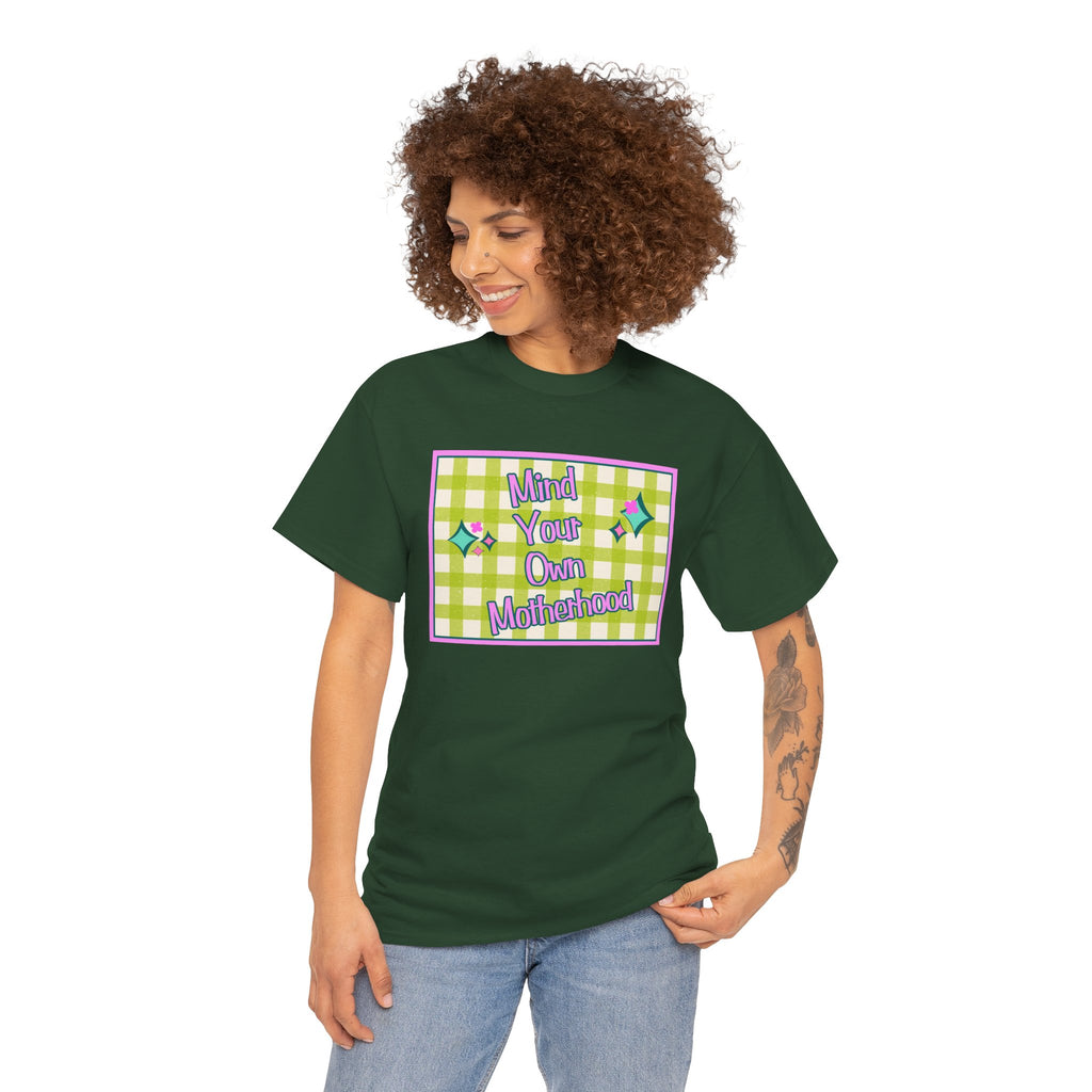 Mind Your Own Motherhood Tee — Feminist Retro Slogan T-Shirt