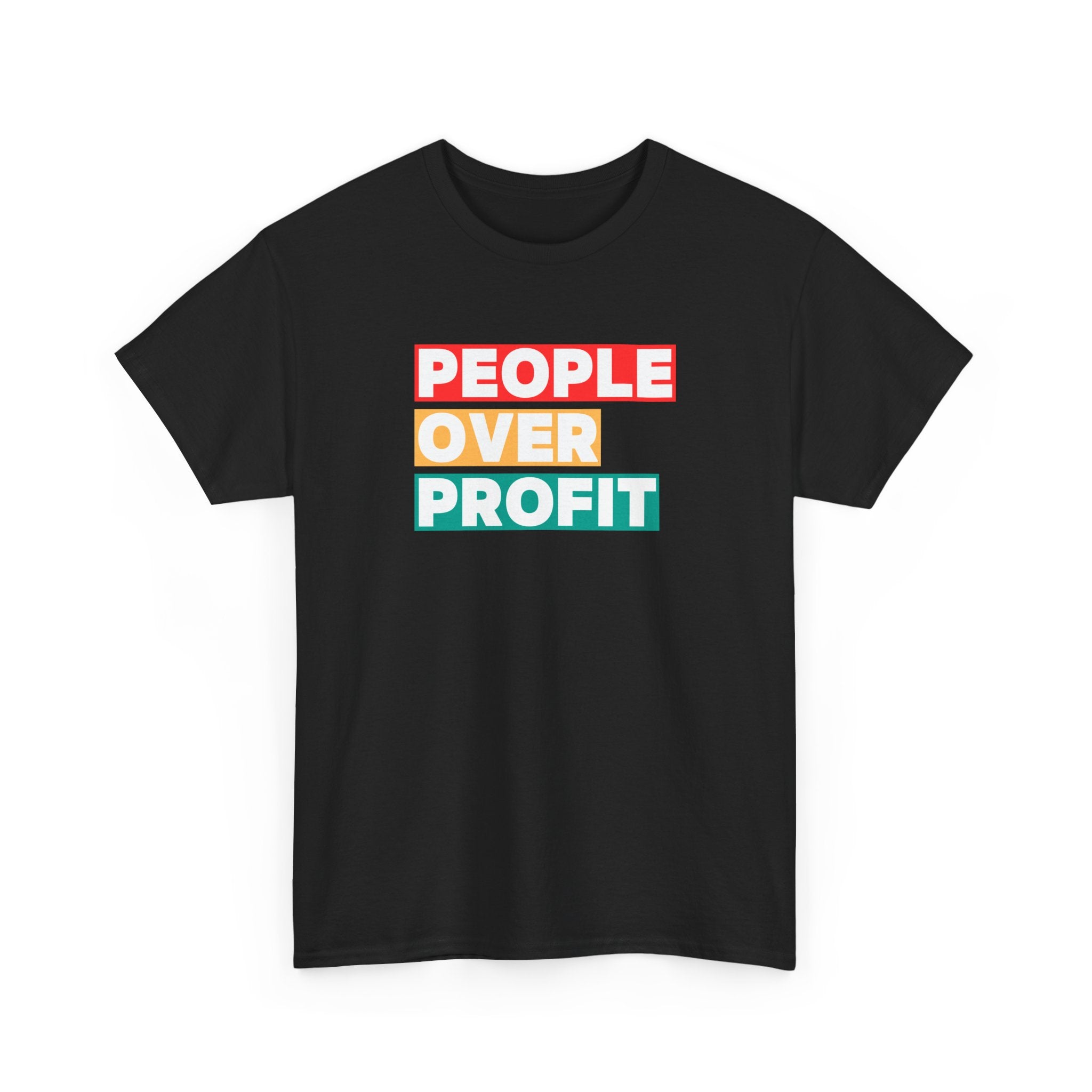 'People Over Profit' Graphic Unisex Cotton T-Shirt