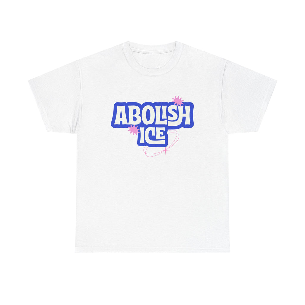 'Abolish ICE' Bold Political Graphic Unisex Cotton T-Shirt