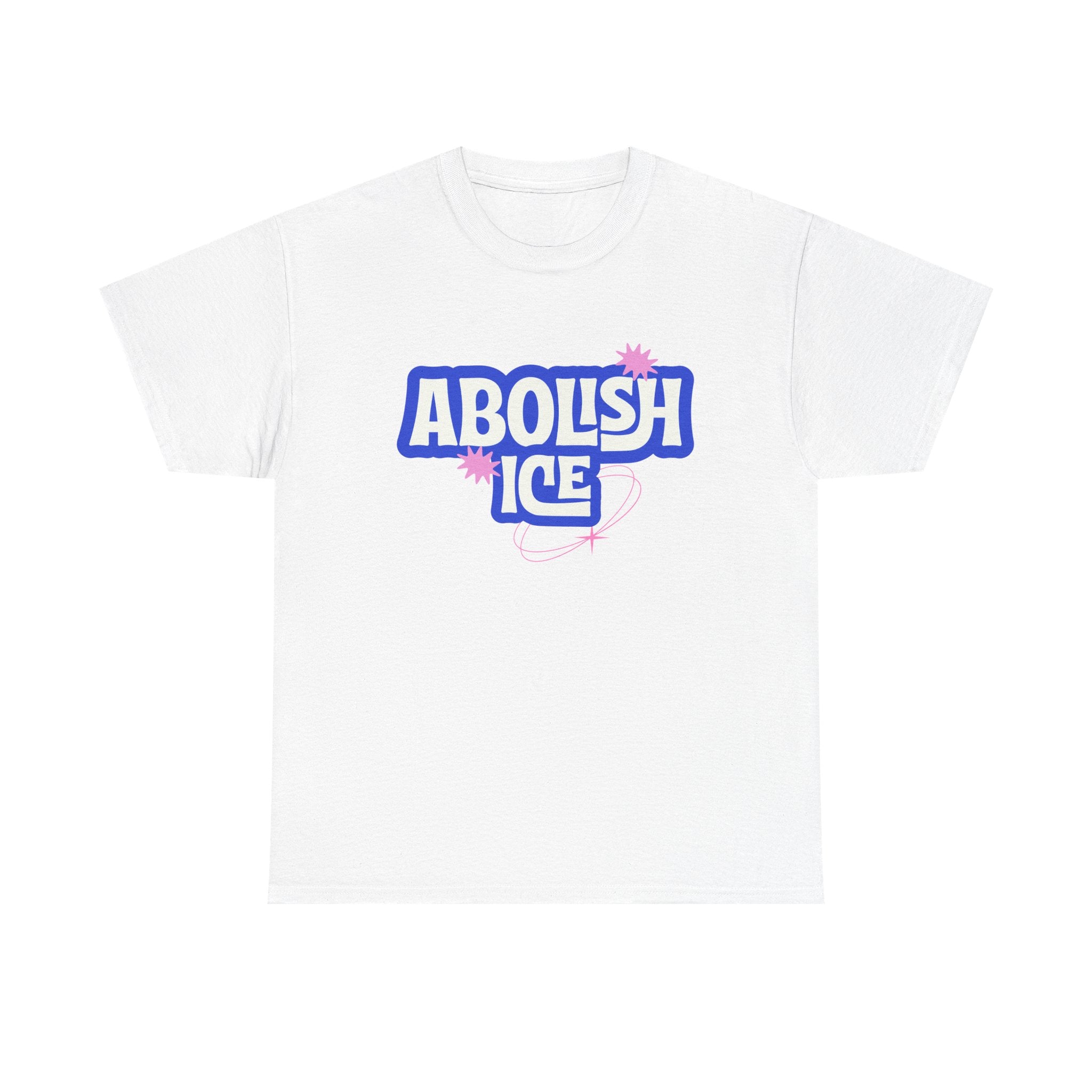 'Abolish ICE' Bold Political Graphic Unisex Cotton T-Shirt