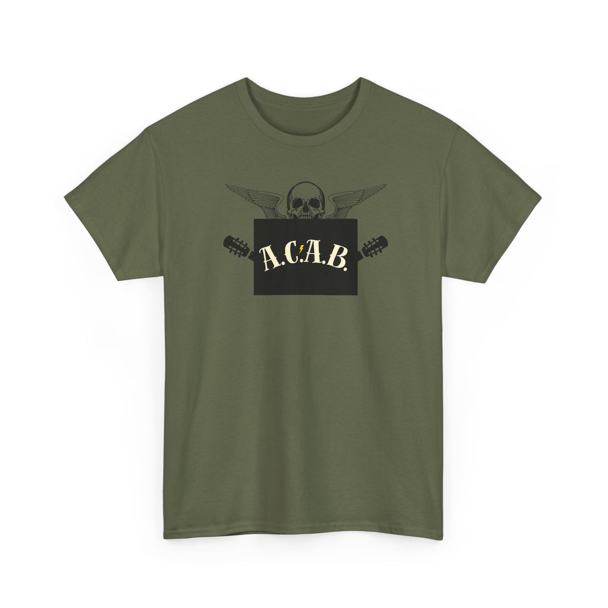 ACAB Skull Punk Protest Graphic Unisex Cotton T-Shirt