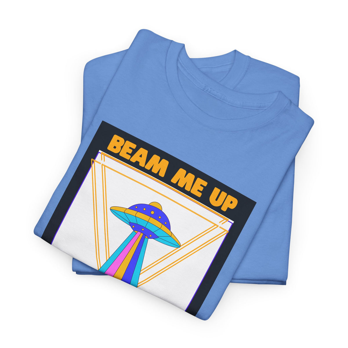 'Beam Me Up' Funny UFO Unisex Cotton T-Shirt