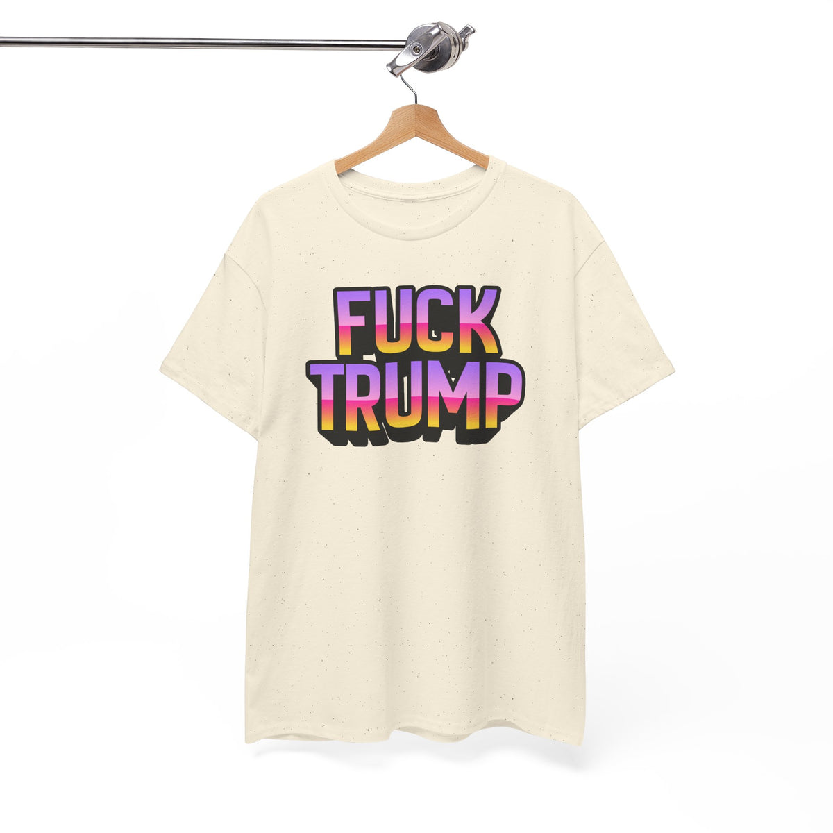 Anti TRUMP Rainbow Graphic Unisex Cotton T-Shirt