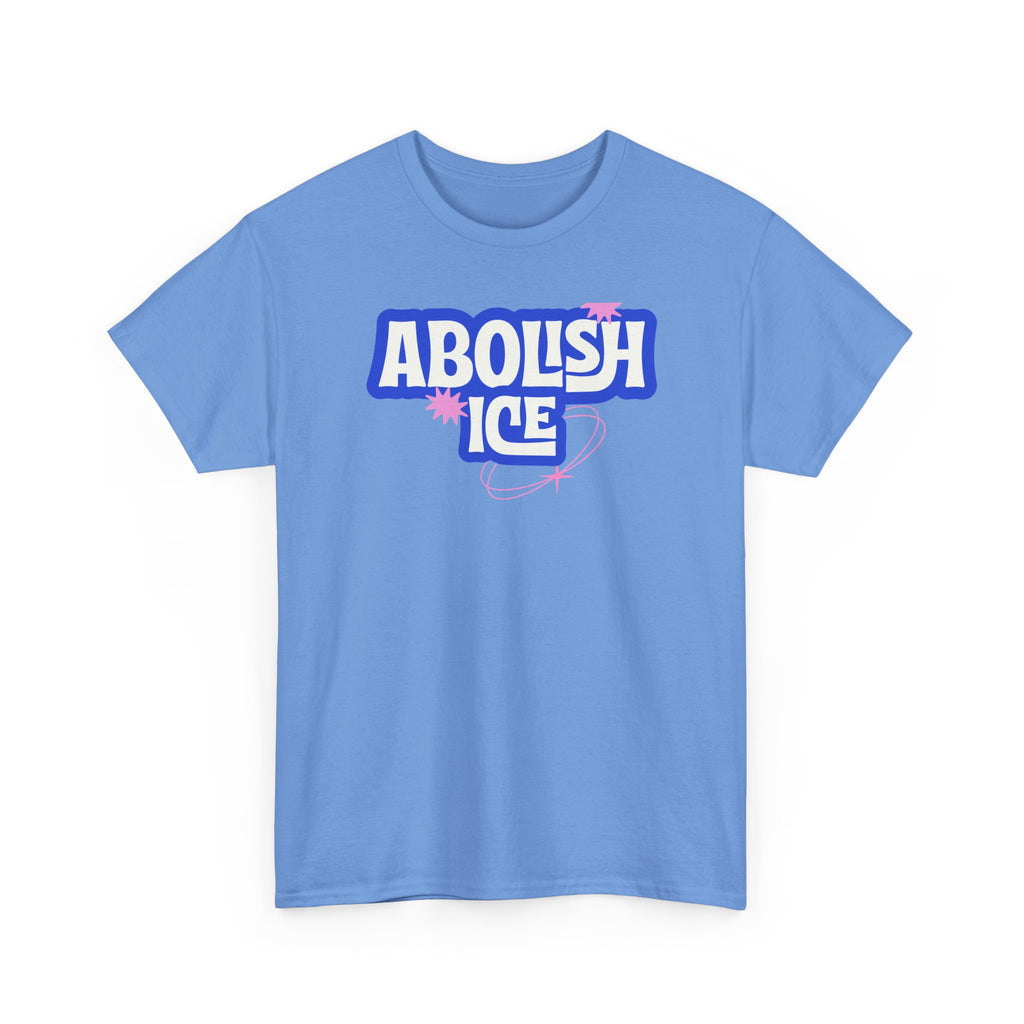 'Abolish ICE' Bold Political Graphic Unisex Cotton T-Shirt