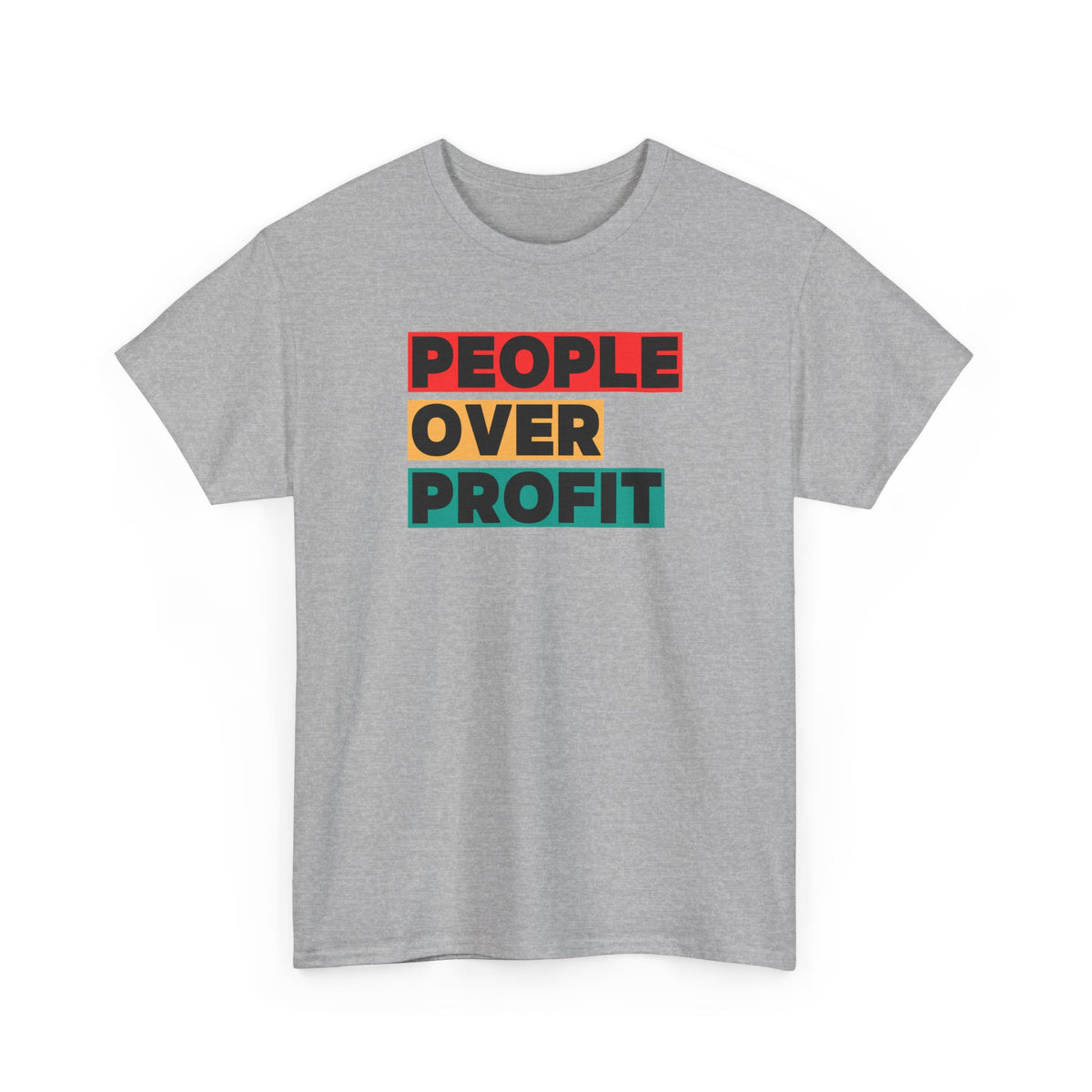 'People Over Profit'  Unisex Cotton T-Shirt
