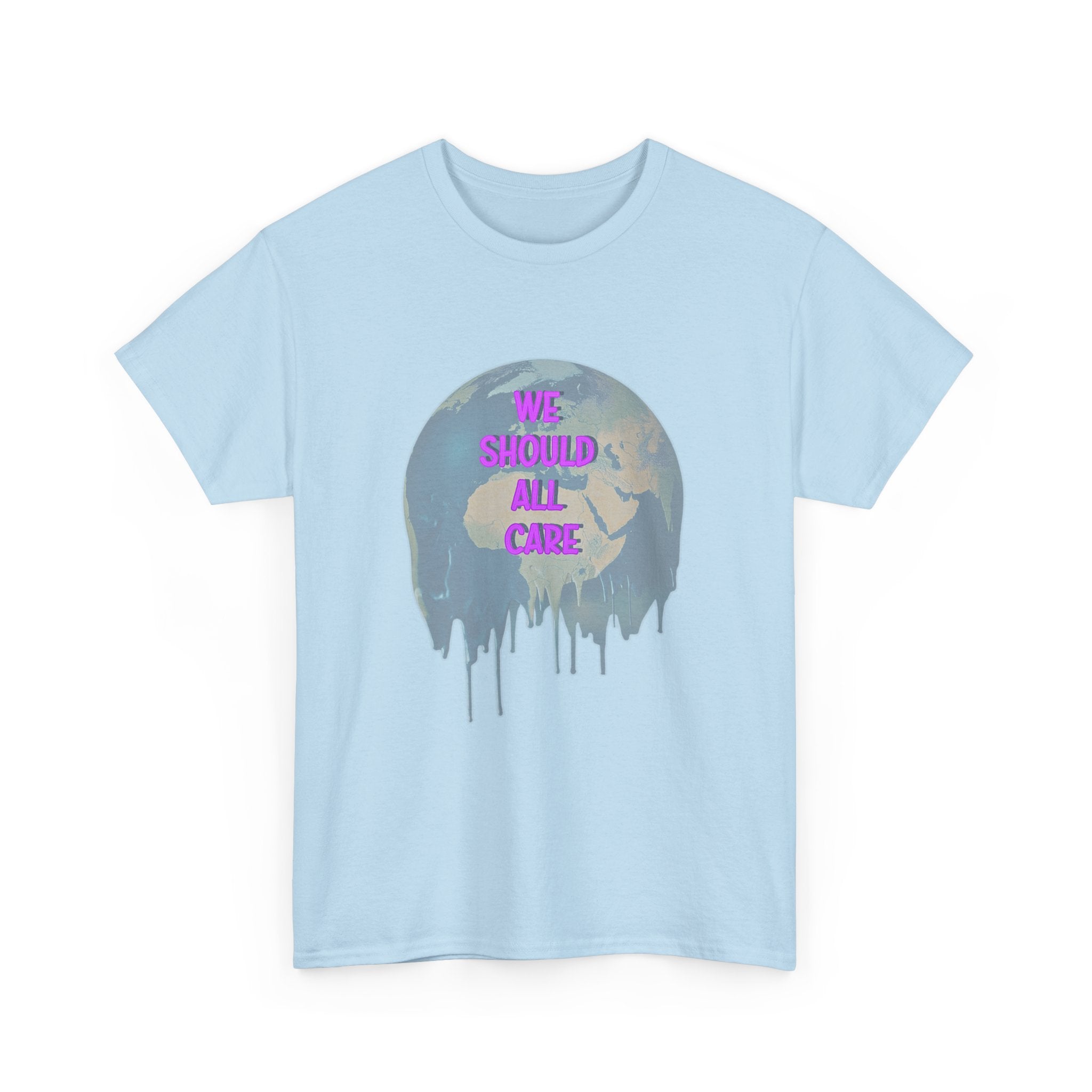 'We Should All Care' Climate Awareness Unisex Cotton T-Shirt