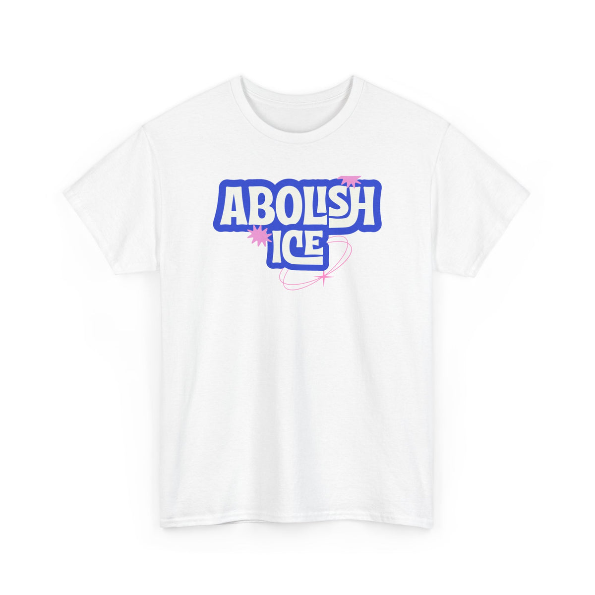 'Abolish ICE' Bold Political Graphic Unisex Cotton T-Shirt