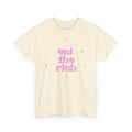 Eat The Rich T‑Shirt — Retro Pink Slogan Tee