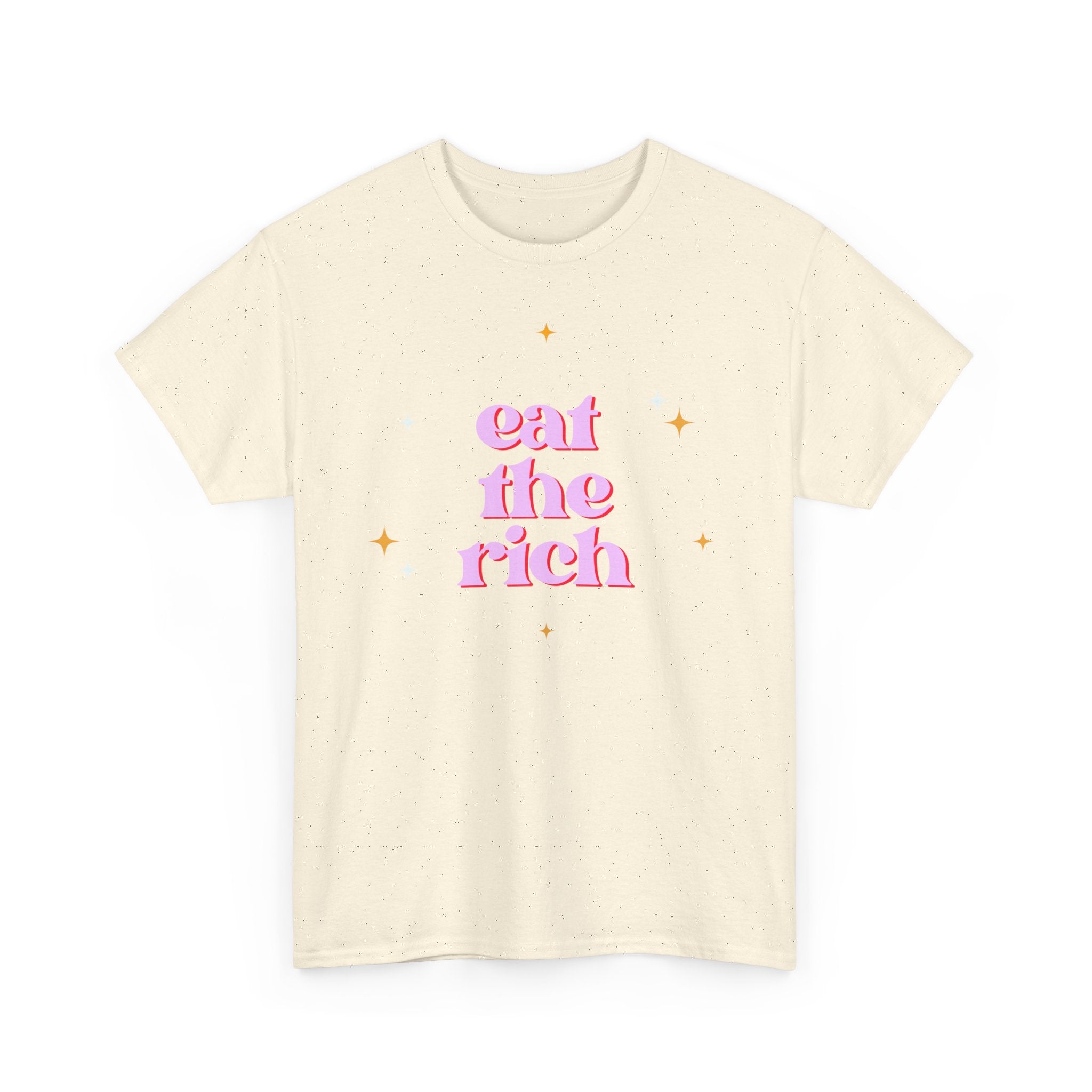 Eat The Rich T‑Shirt — Retro Pink Slogan Tee