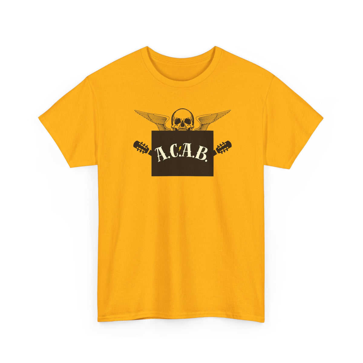 ACAB Skull Punk Protest Graphic Unisex Cotton T-Shirt