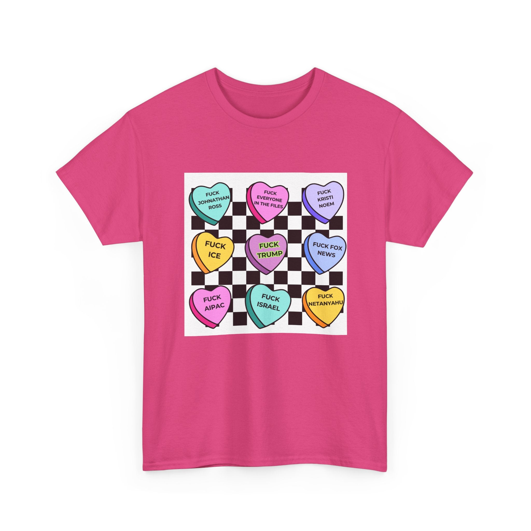 Political Conversation Hearts T-Shirt Social Justice Candy Heart Tee