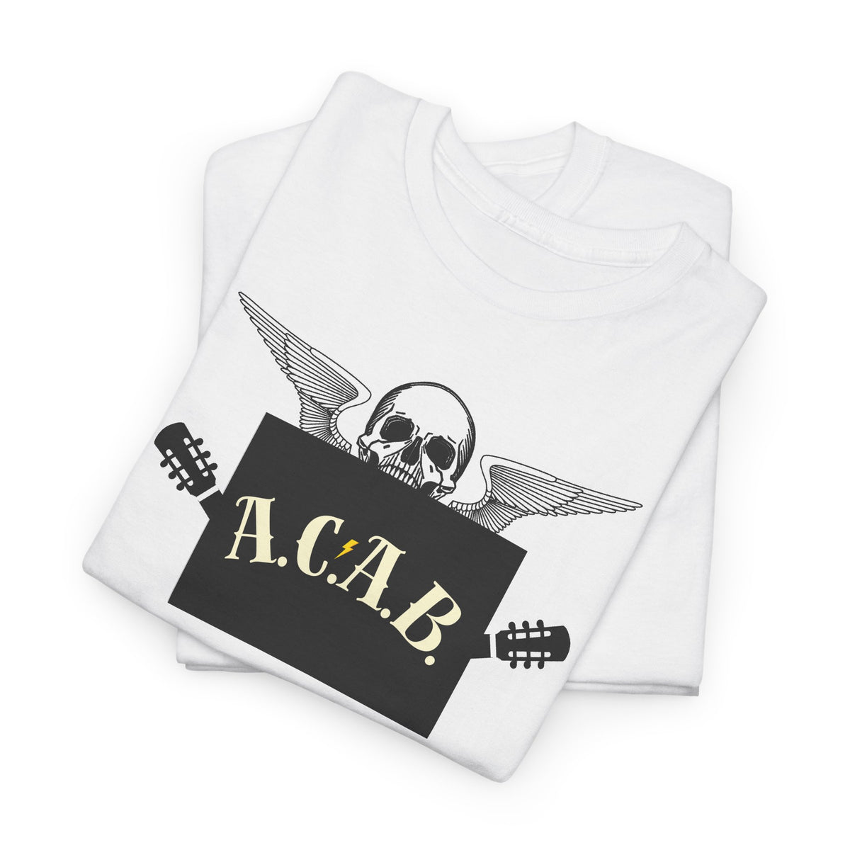 ACAB Skull Punk Protest Graphic Unisex Cotton T-Shirt