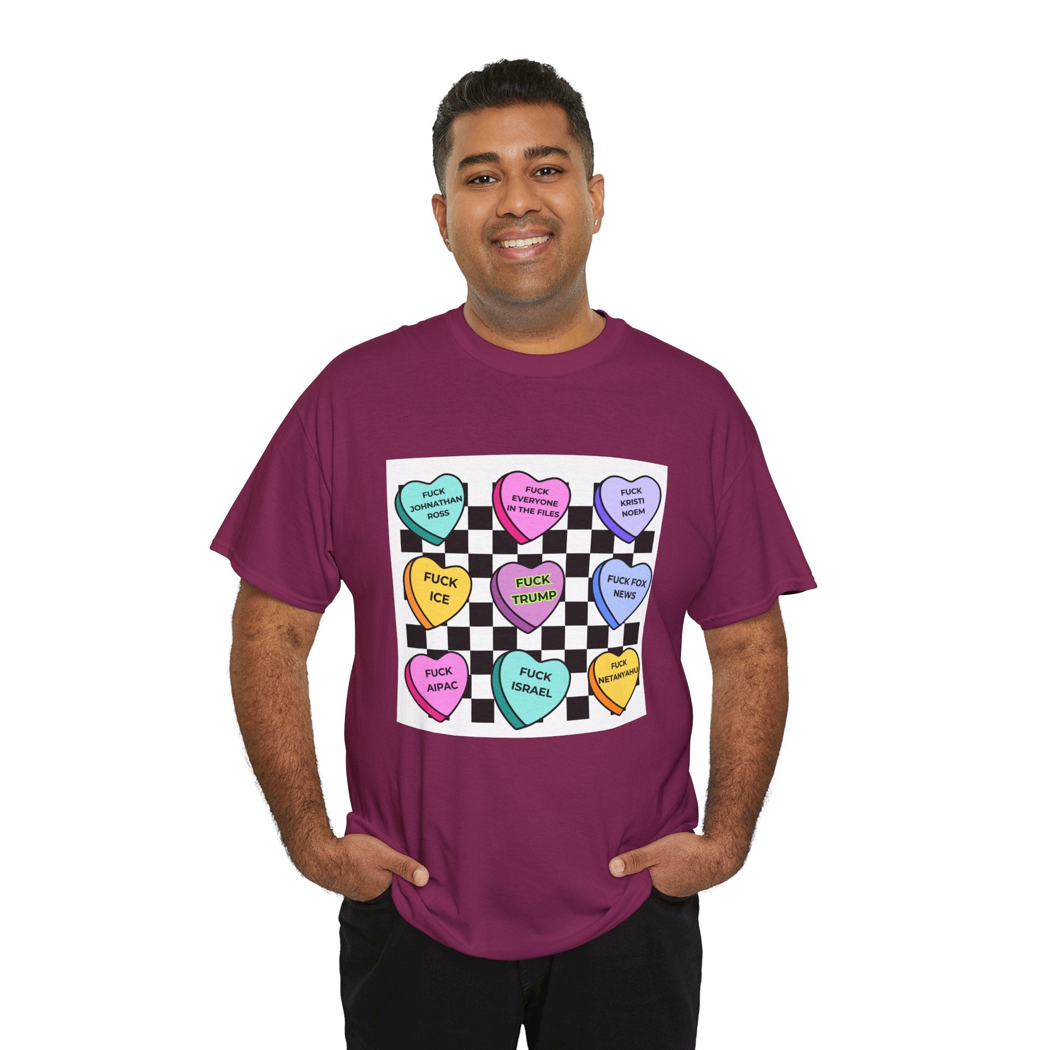 Political Conversation Hearts T-Shirt Social Justice Candy Heart Tee