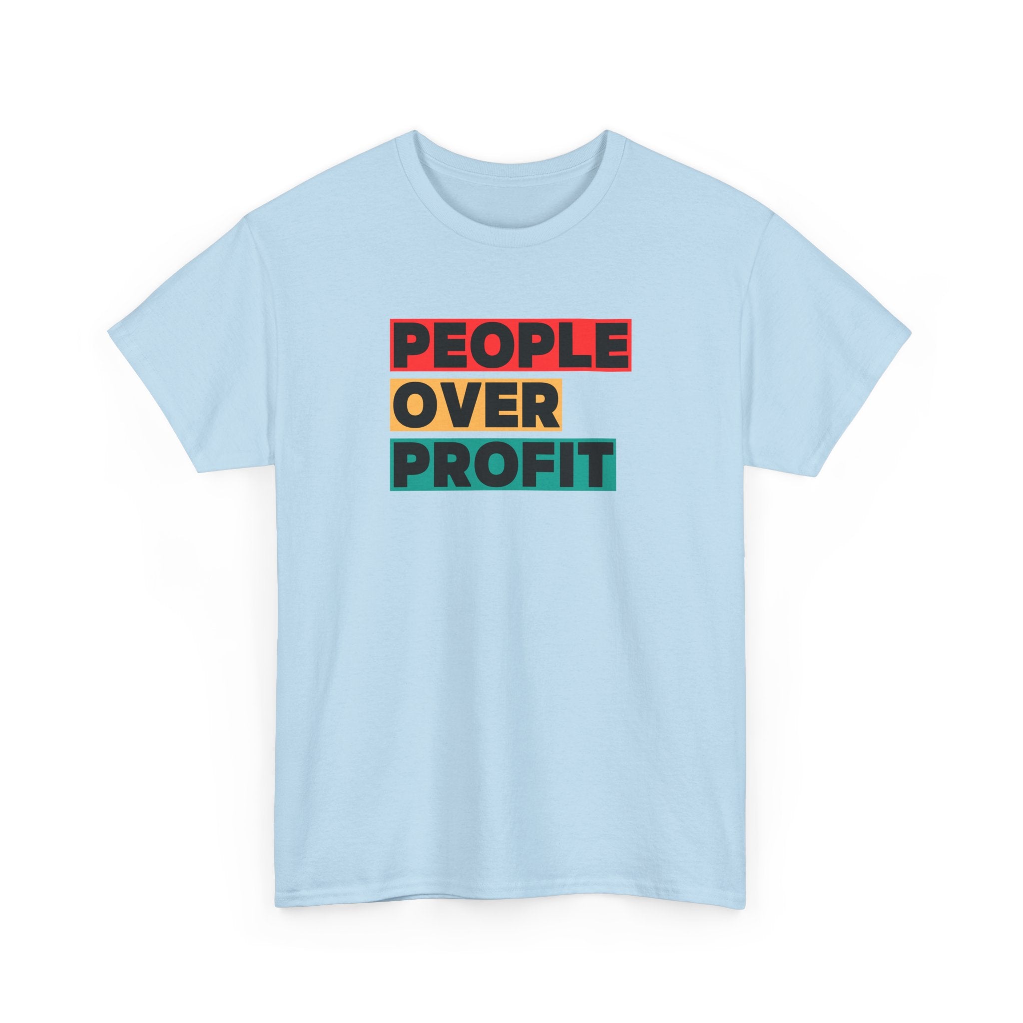 'People Over Profit' Graphic Unisex Cotton T-Shirt