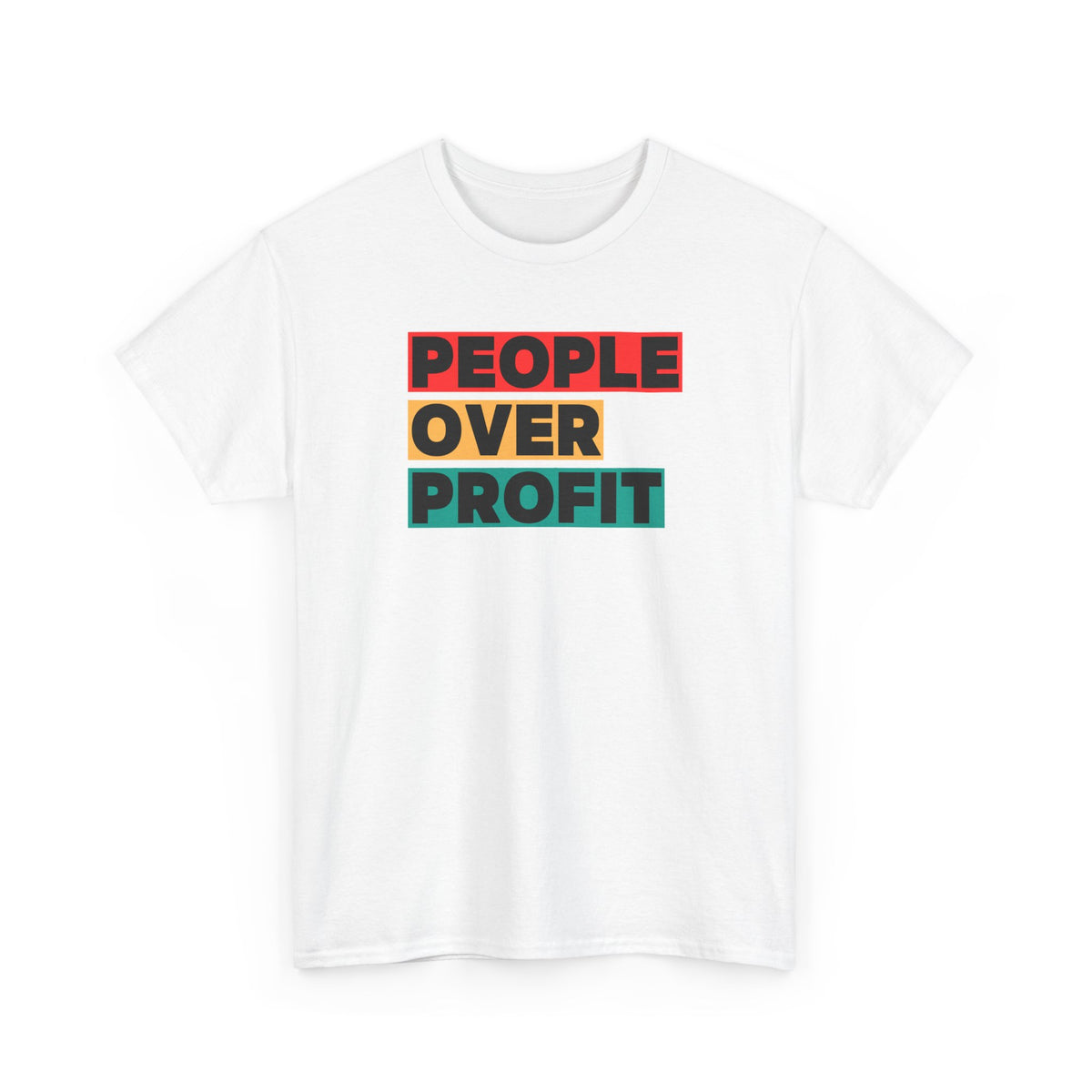 'People Over Profit'  Unisex Cotton T-Shirt