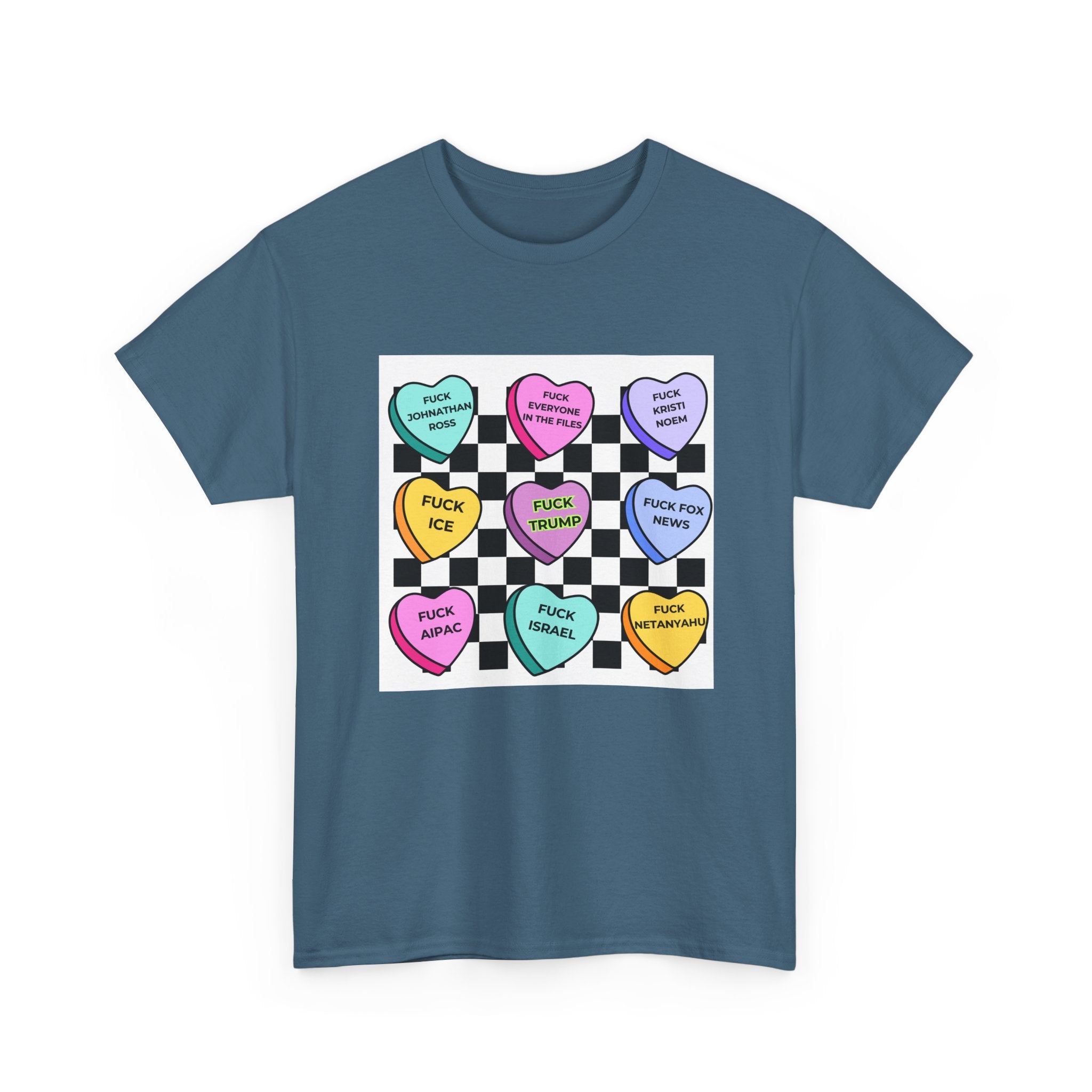 Political Conversation Hearts T-Shirt Social Justice Candy Heart Tee