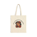 Vintage Tattoo "All I Can Feel Is Everything" Floral Design Cotton Tote Bag
