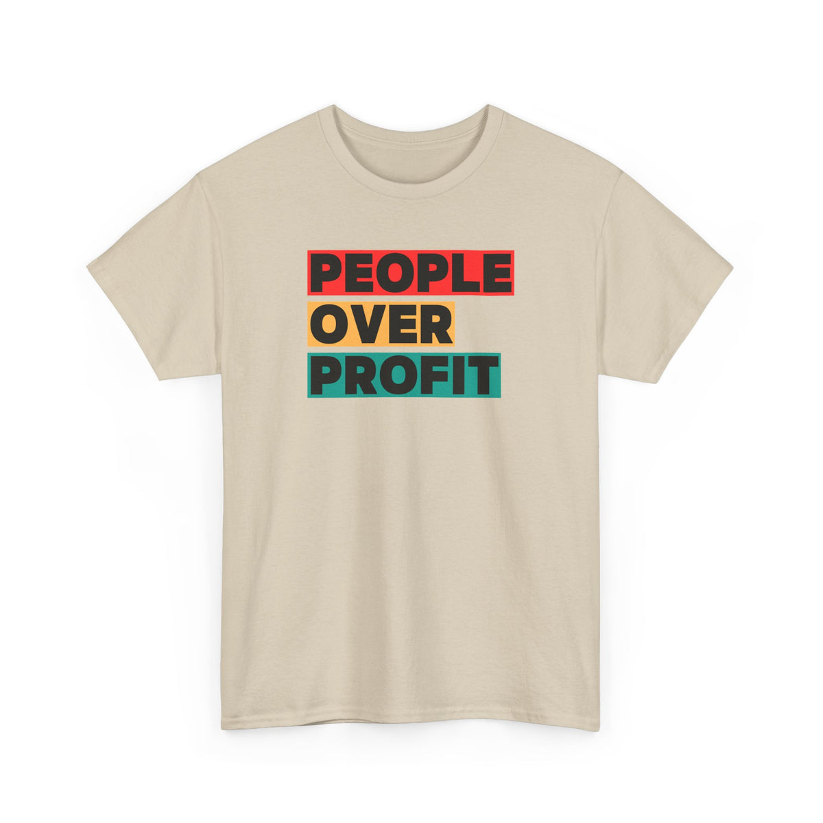 'People Over Profit'  Unisex Cotton T-Shirt