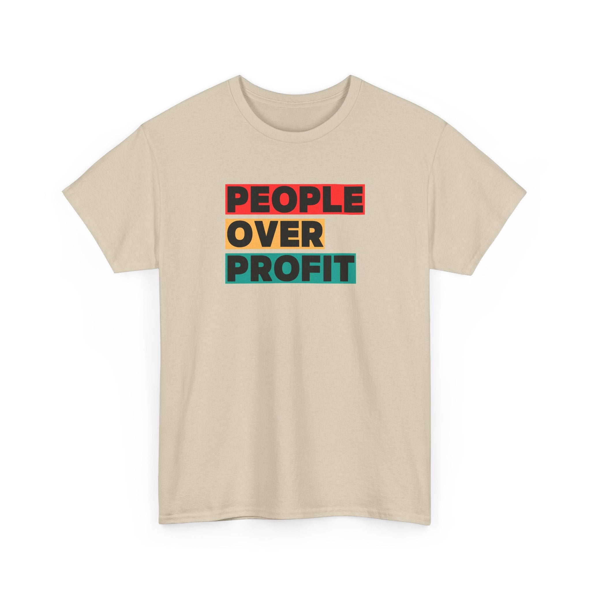 'People Over Profit' Graphic Unisex Cotton T-Shirt