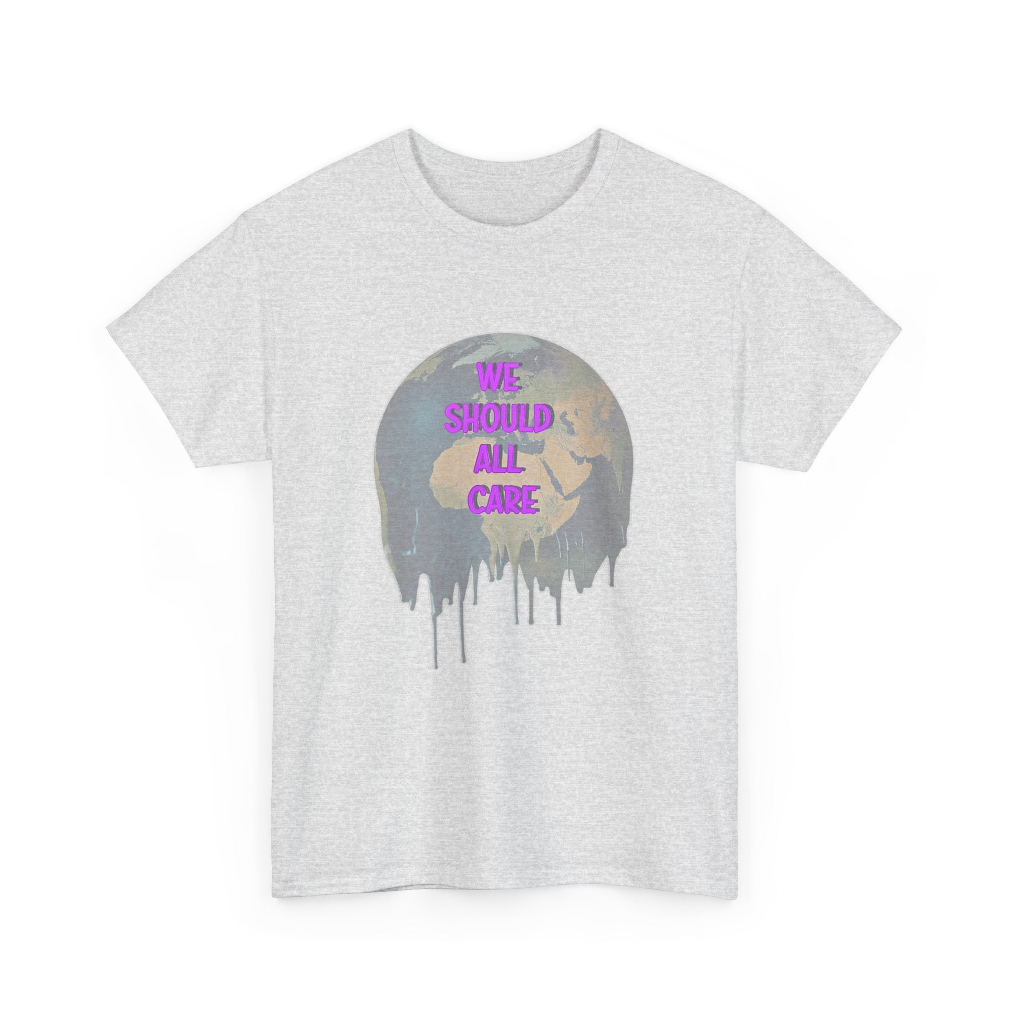 'We Should All Care' Climate Awareness Unisex Cotton T-Shirt