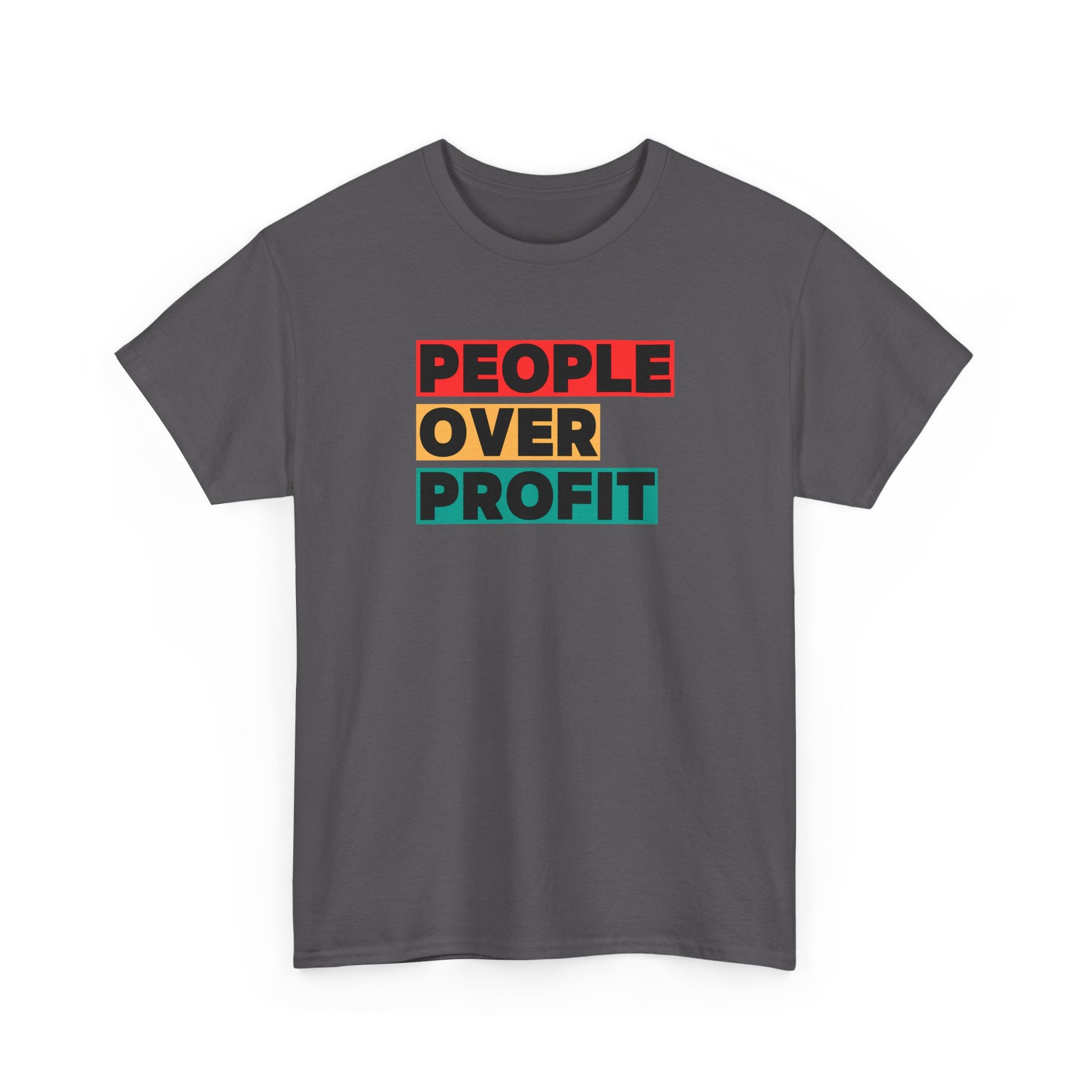 'People Over Profit' Graphic Unisex Cotton T-Shirt