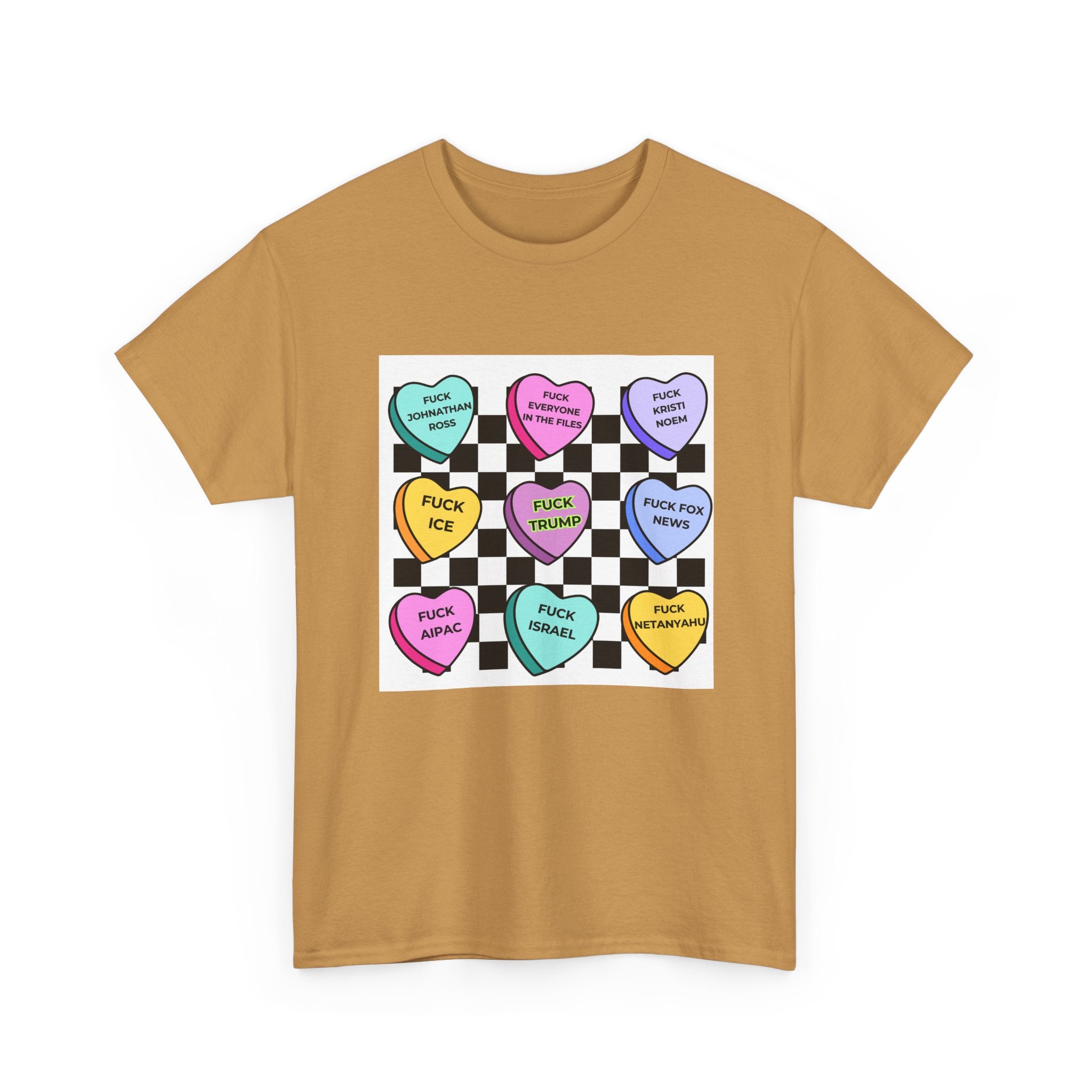 Political Conversation Hearts T-Shirt Social Justice Candy Heart Tee