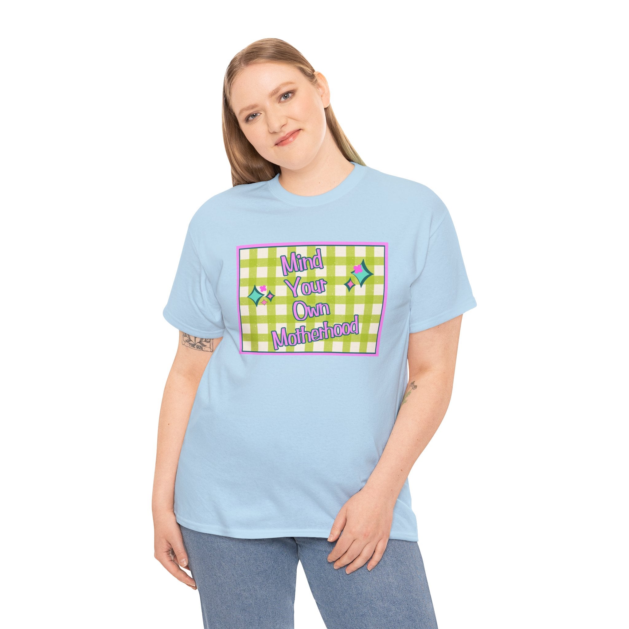 Mind Your Own Motherhood Tee — Feminist Retro Slogan T-Shirt