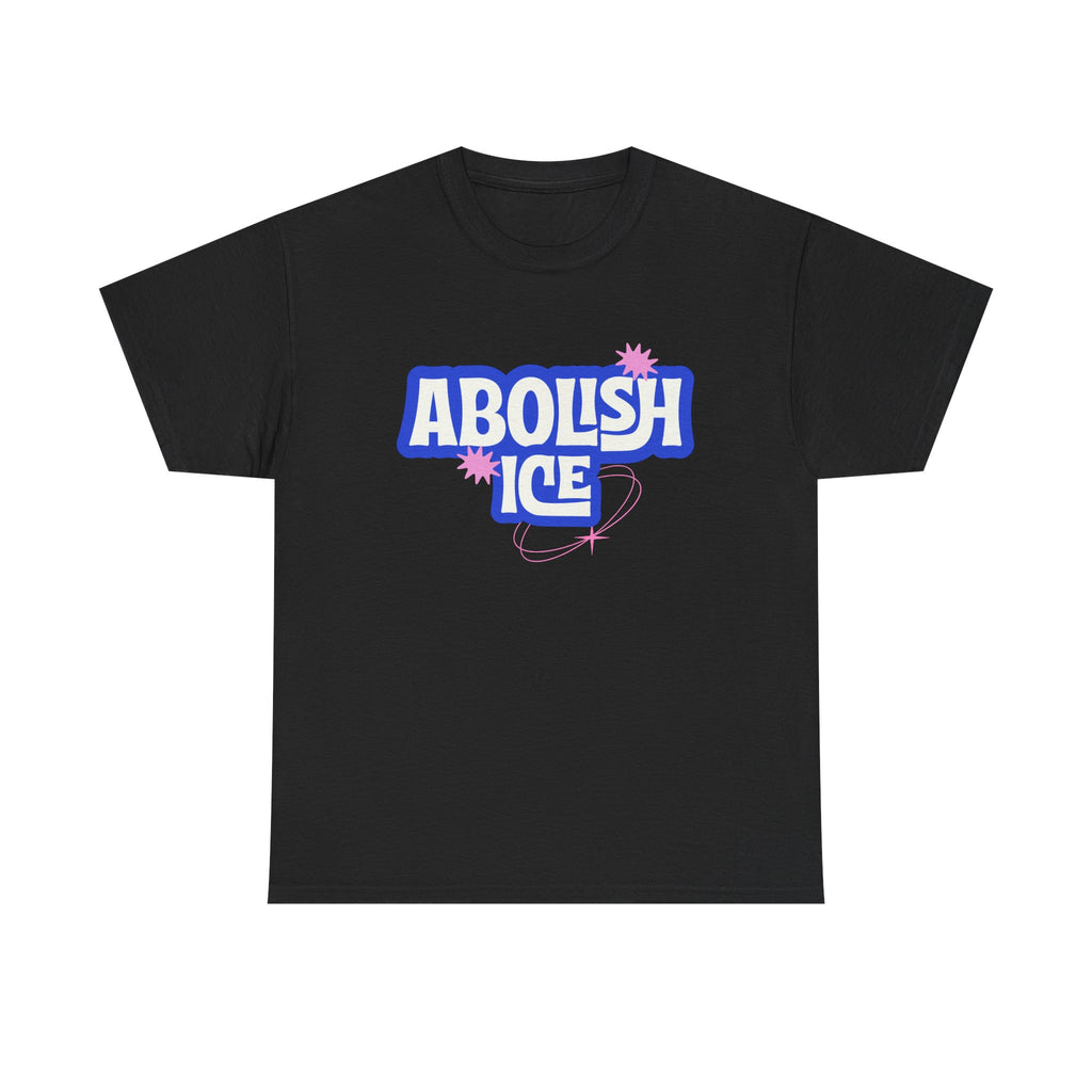 'Abolish ICE' Bold Political Graphic Unisex Cotton T-Shirt