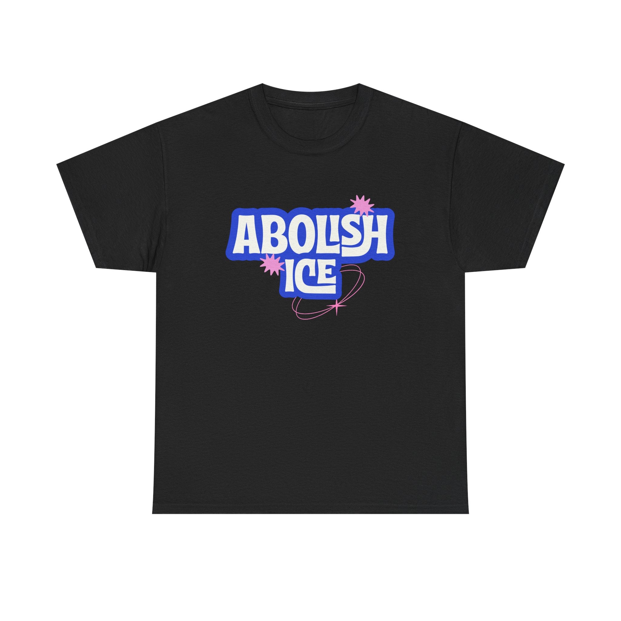 'Abolish ICE' Bold Political Graphic Unisex Cotton T-Shirt