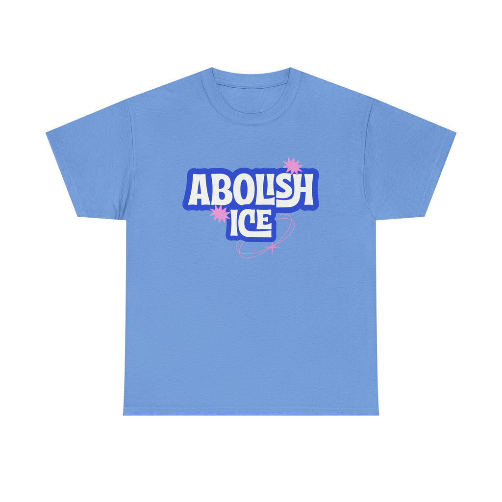 'Abolish ICE' Bold Political Graphic Unisex Cotton T-Shirt