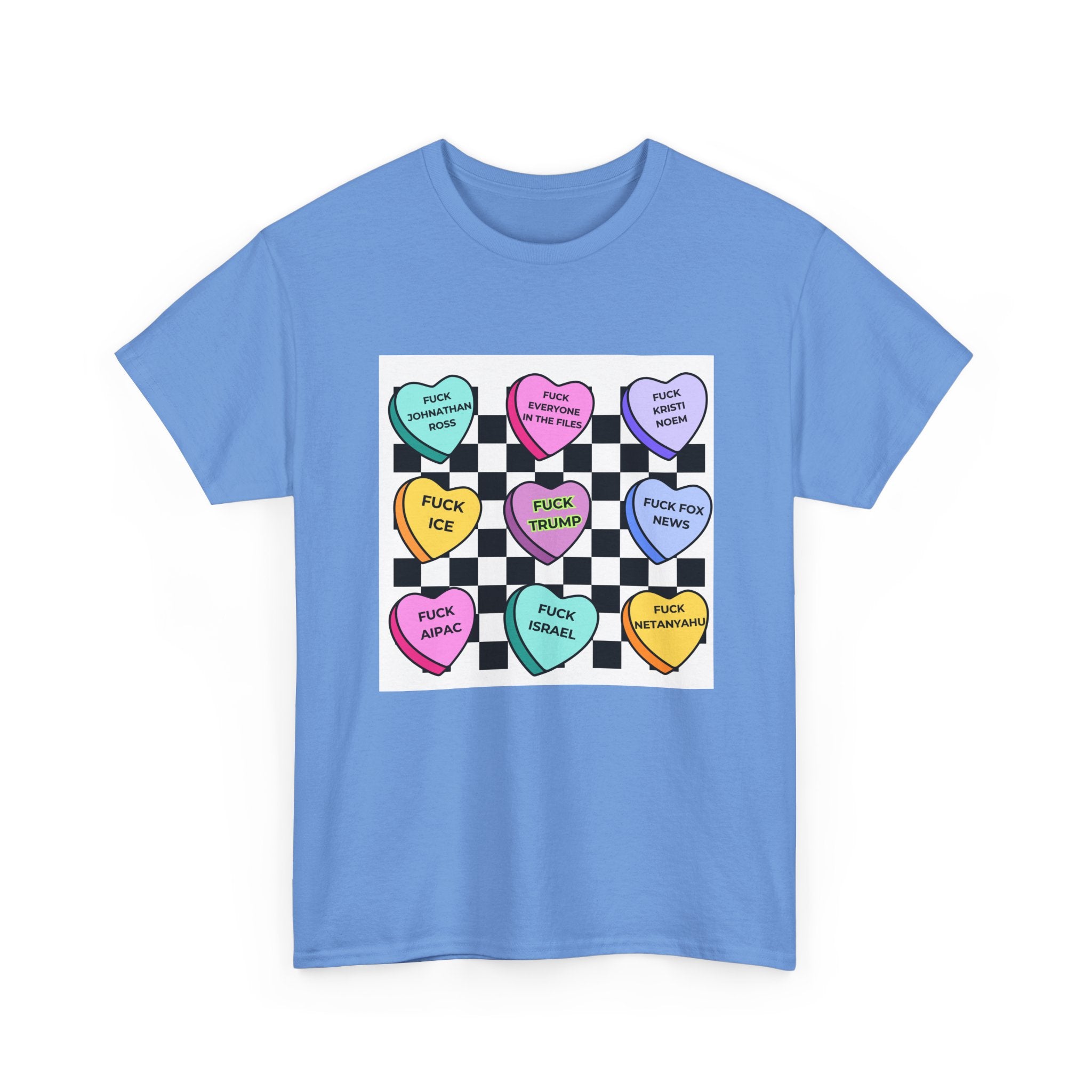 Political Conversation Hearts T-Shirt Social Justice Candy Heart Tee