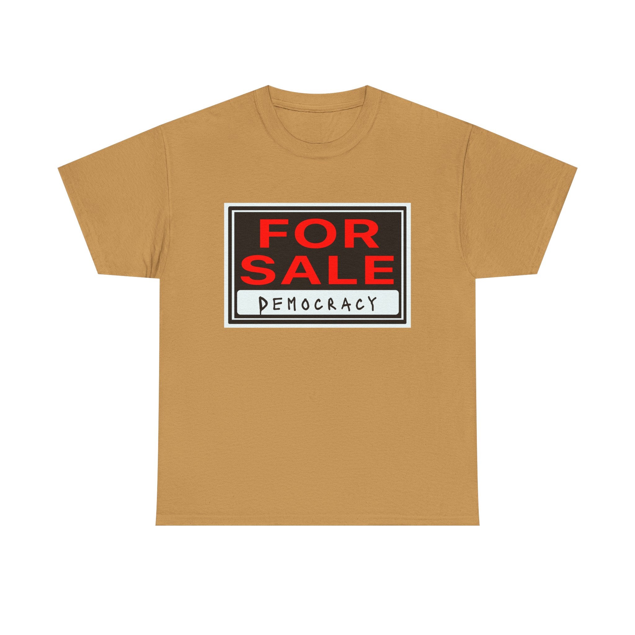Democracy For Sale Graphic Tee — Funny Political Statement T-Shirt