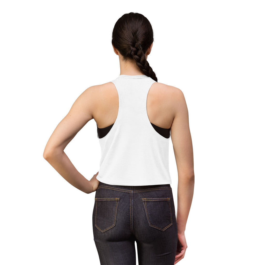 Chin Up Tits Out Skull & Wings Crop Top — Edgy Women's Tank